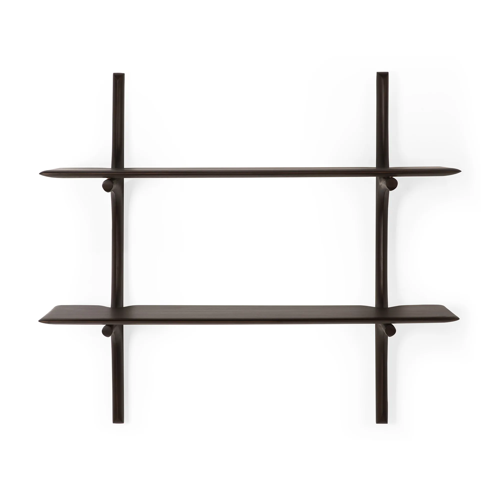 PI Wall Shelf Mahogany Dark Brown