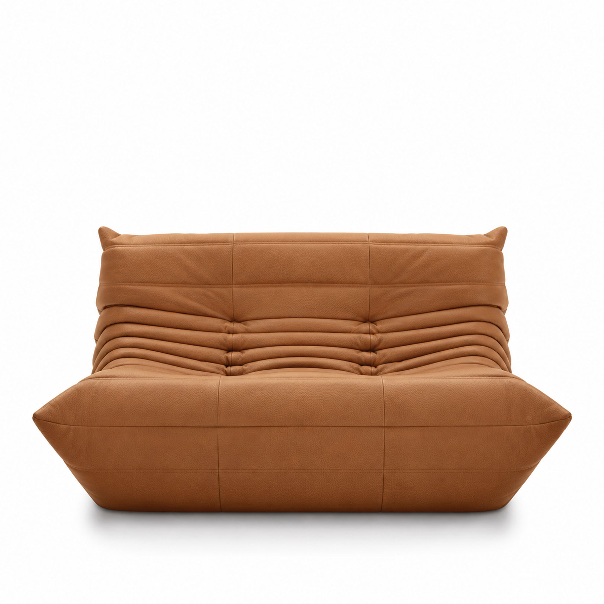 Ligne Roset - Togo Small Settee Kyoto Gold Leather 5298 - Soffor - Michel Ducaroy - Textilmaterial/Skum
