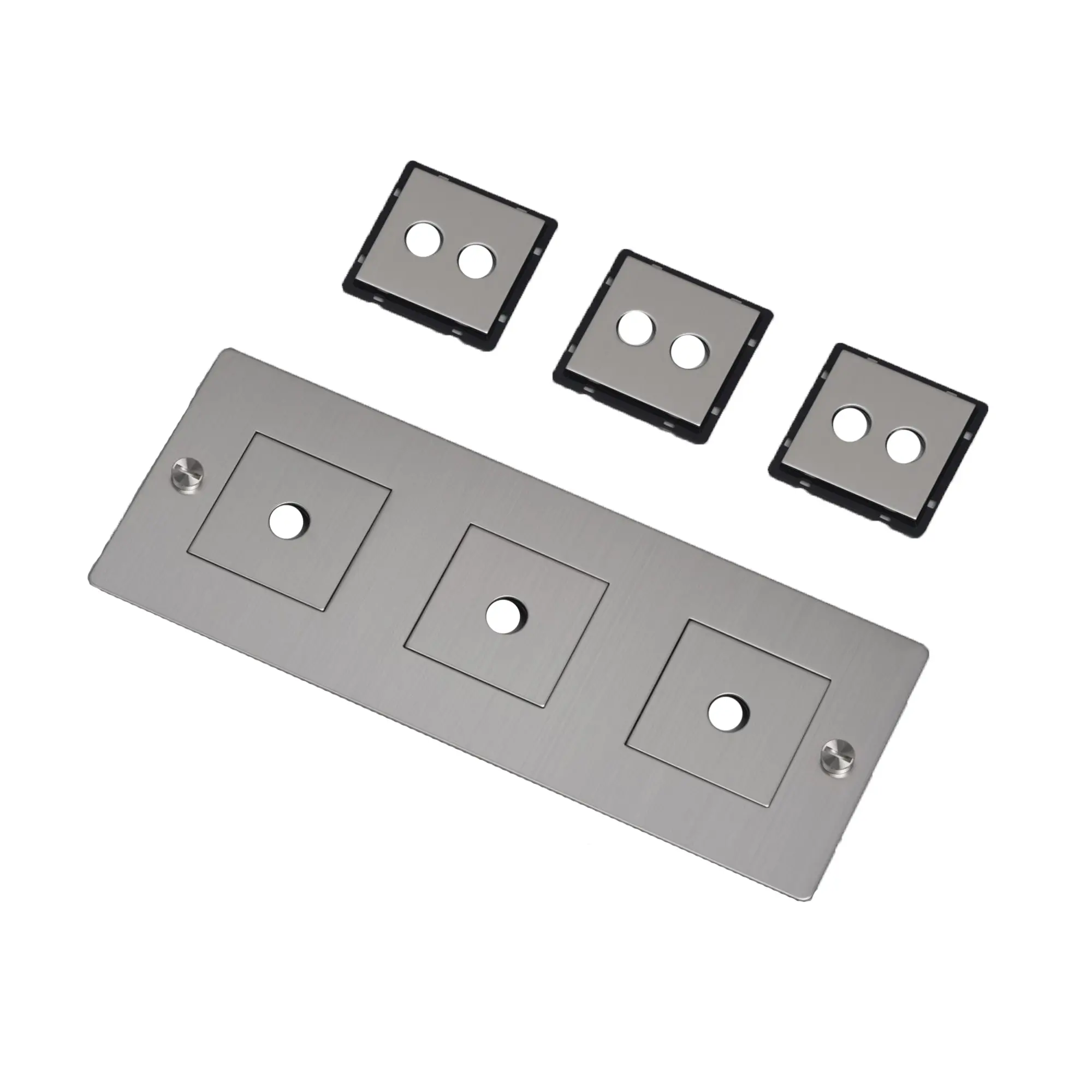 3G Wall Plate Horizontal With Infills