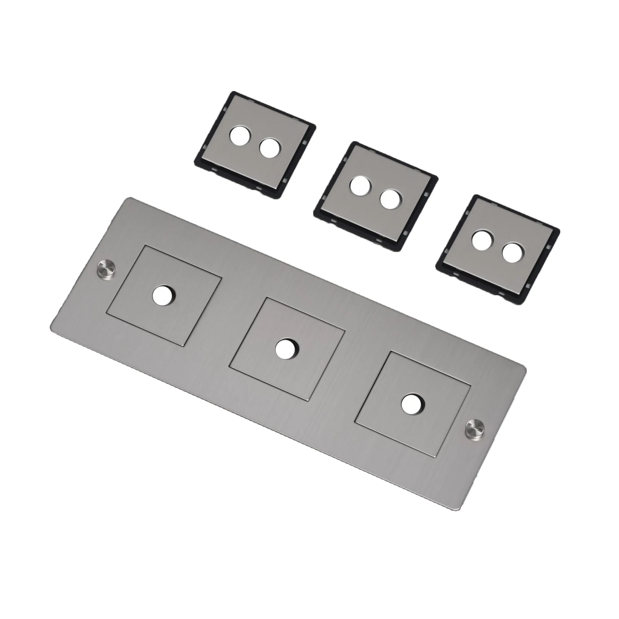 3G Wall Plate Horizontal With Infills
