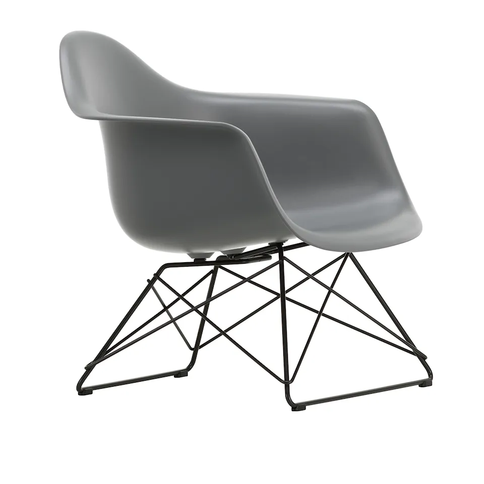 Eames RE Plastic Armchair LAR fåtölj Basic Dark