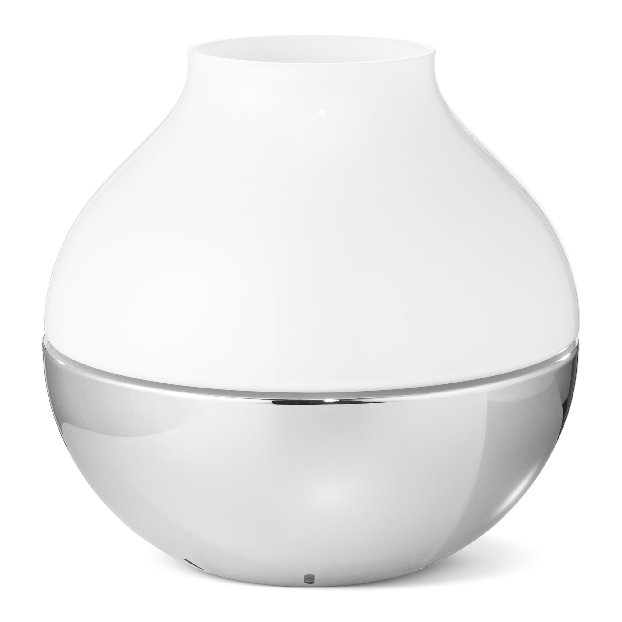 Georg Jensen - Henning Koppel Hurricane Lantern Large - Ljusstakar & ljuslyktor - designer_henning_koppel - Silver,Vit