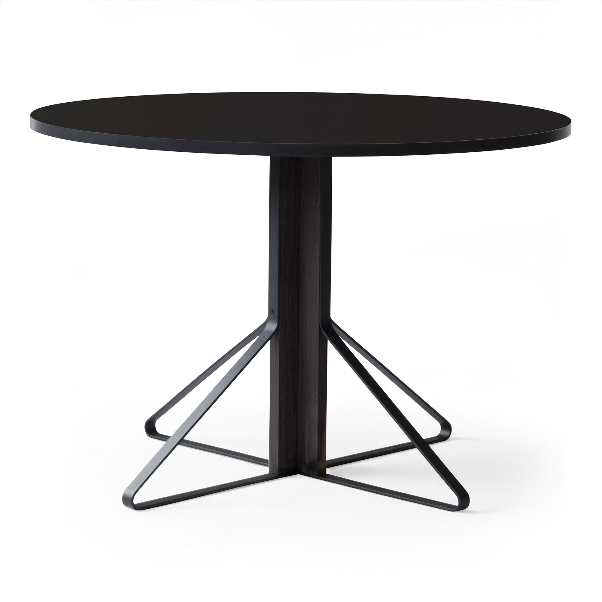 Artek - Kaari Bord Reb 004, Svart laminat, Svartlackad ek - Matbord - Ronan & Erwan Bouroullec - Svart - Metall/Trä | Möbler - Bord - Matbord | Möbelexperten