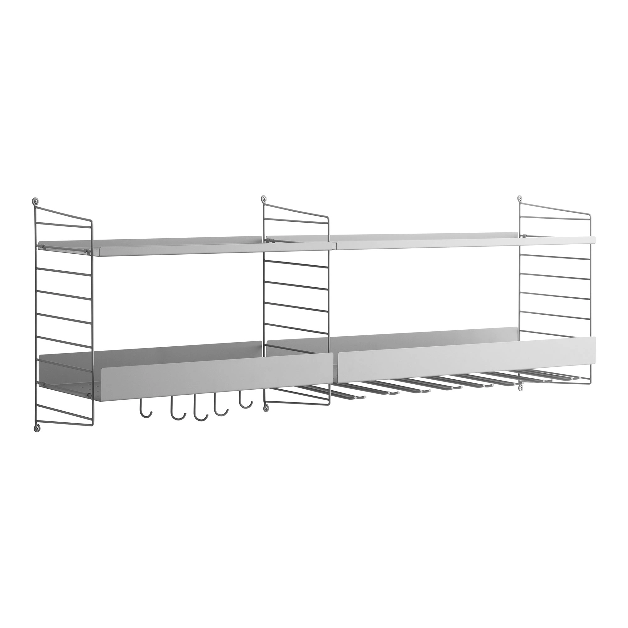 String - String Kökshylla B Grå - Hyllsystem - Nils Strinning