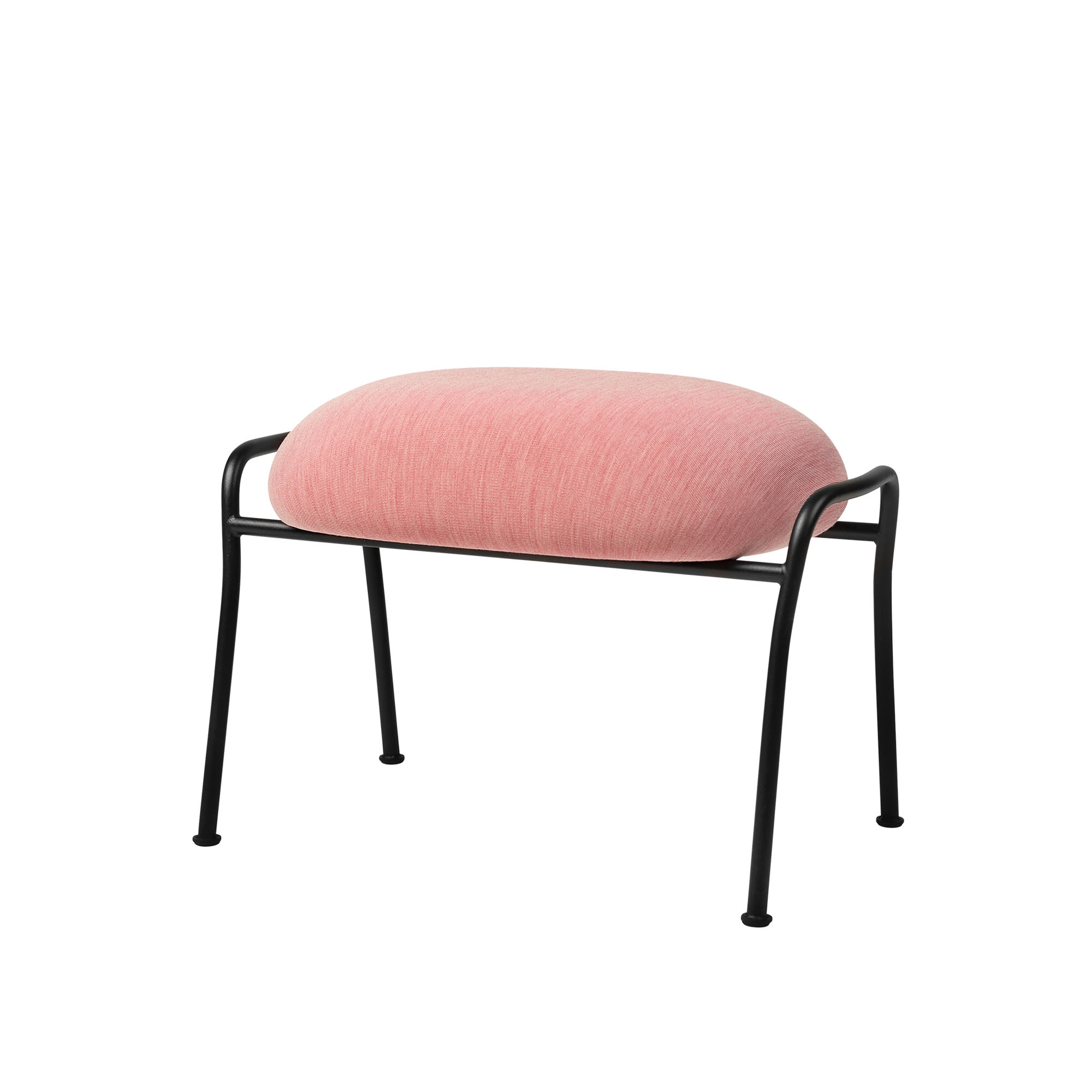 HEM - Hai Ottoman - Pink - Fotpallar - Luca Nichetto - Rosa - Metall/Syntetiskt/Skum/Plast/Ull