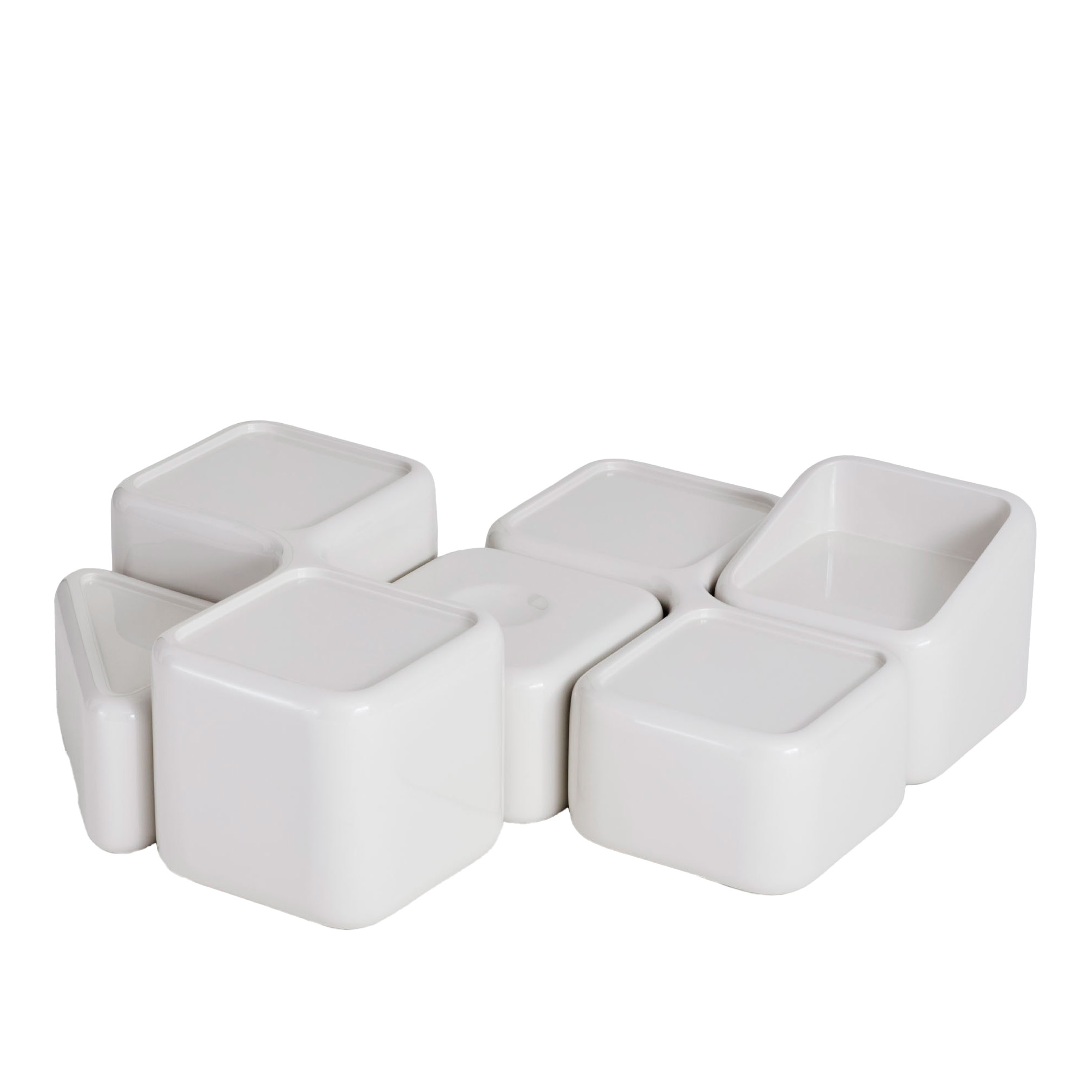 no ga - module table full set white - soffbord - willo perron - vit