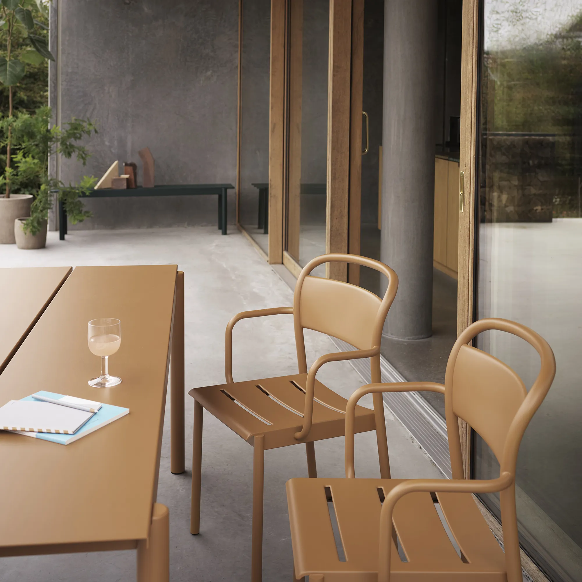 Linear Steel Armchair