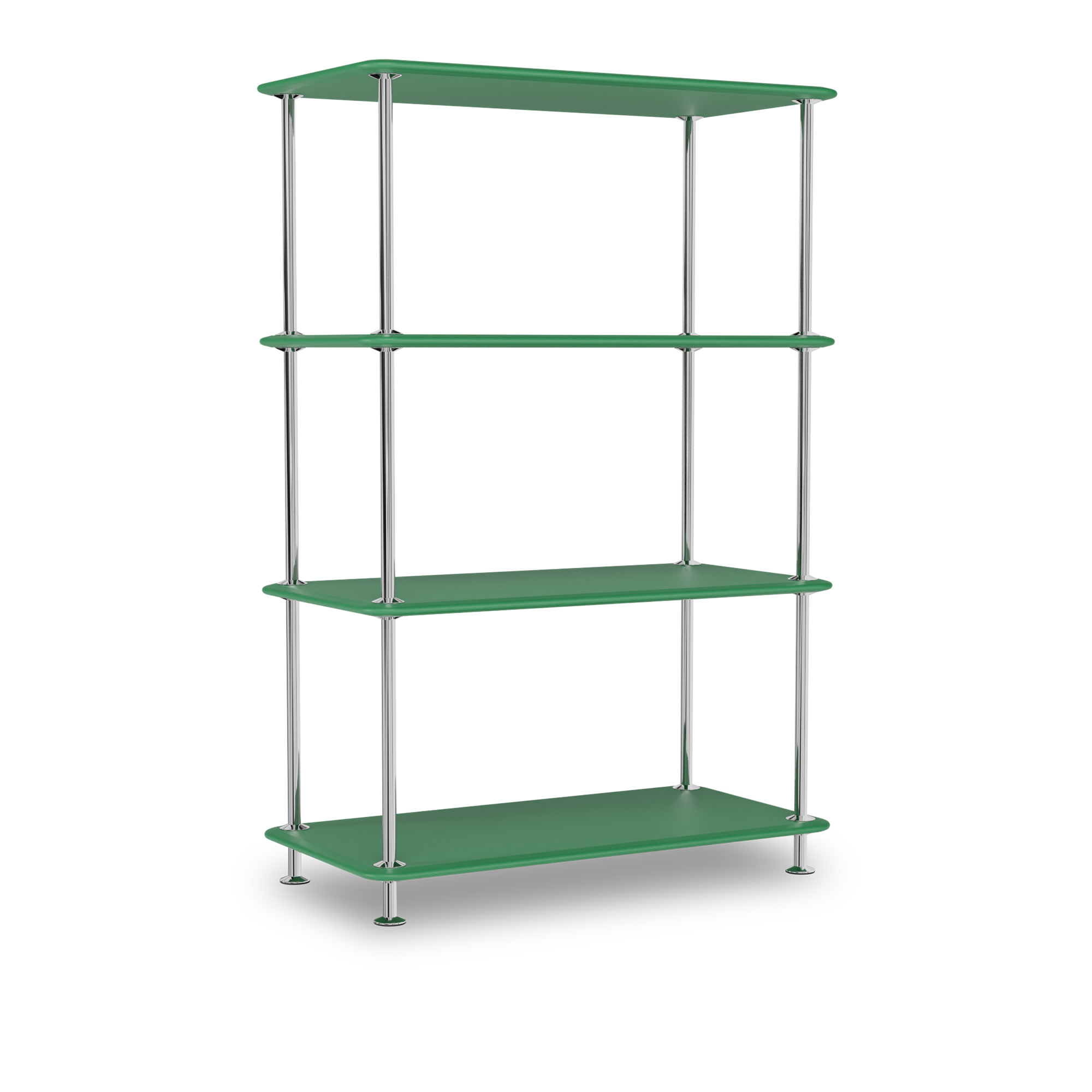 montana - montana free 300000 232-parsleystructure 44c-chrome - hyllor & hyllsystem - jakob wagner - grön - metall/trä