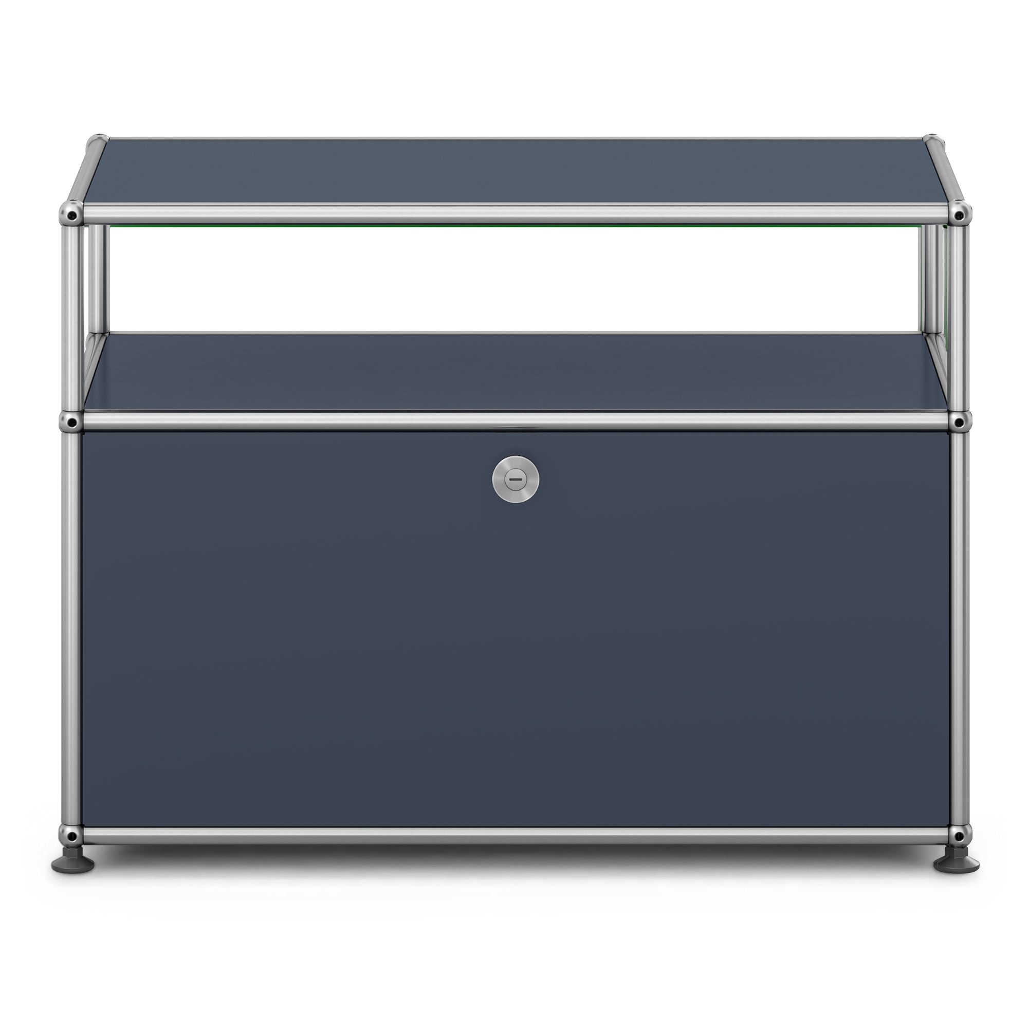 USM - USM Haller Occasional Furniture O1 Anthracite - Sidobord - Fritz Haller & Paul Schärer - Grå - Metall | Möbler - Bord - Sidobord | Möbelexperten