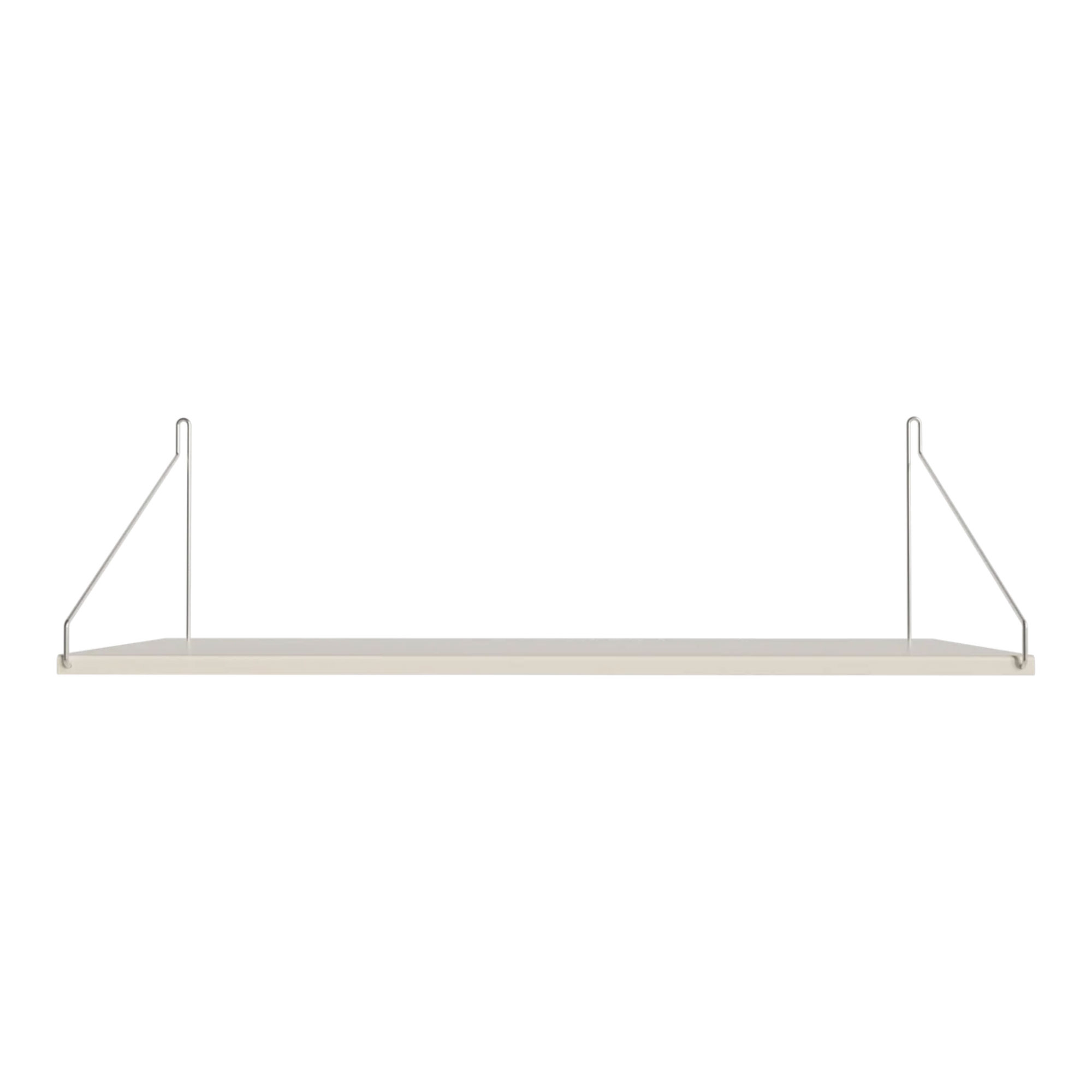 Frama - Single Shelf vägghylla Warm White Steel D27 W80 - Kim Richardt - Vit - Metall |  | Möbelexperten