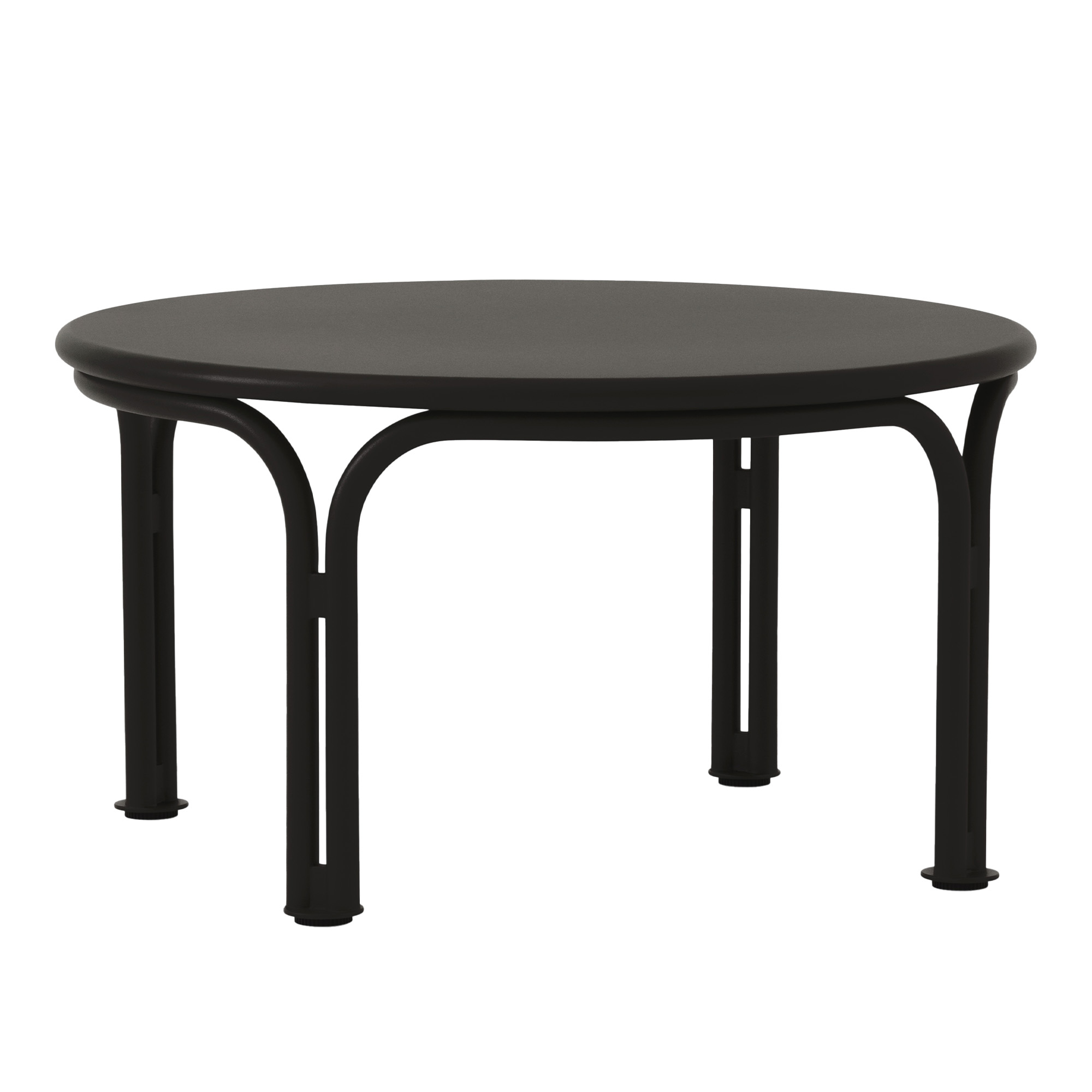 &Tradition - Thorvald Outdoor Coffee Table SC108 &Oslash;70 cm Warm Black - Soffbord utomhus - Space Copenhagen - Metall