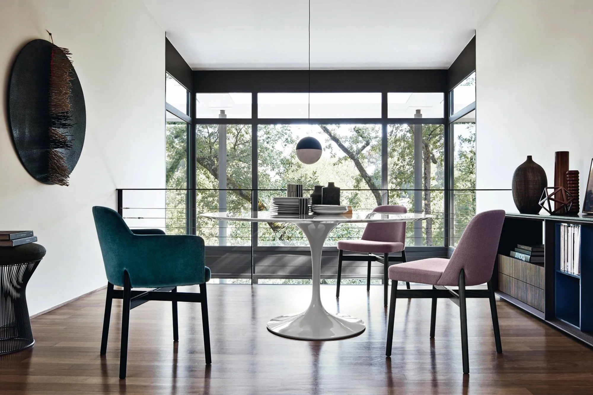 Saarinen Round matbord Ø 120 cm White