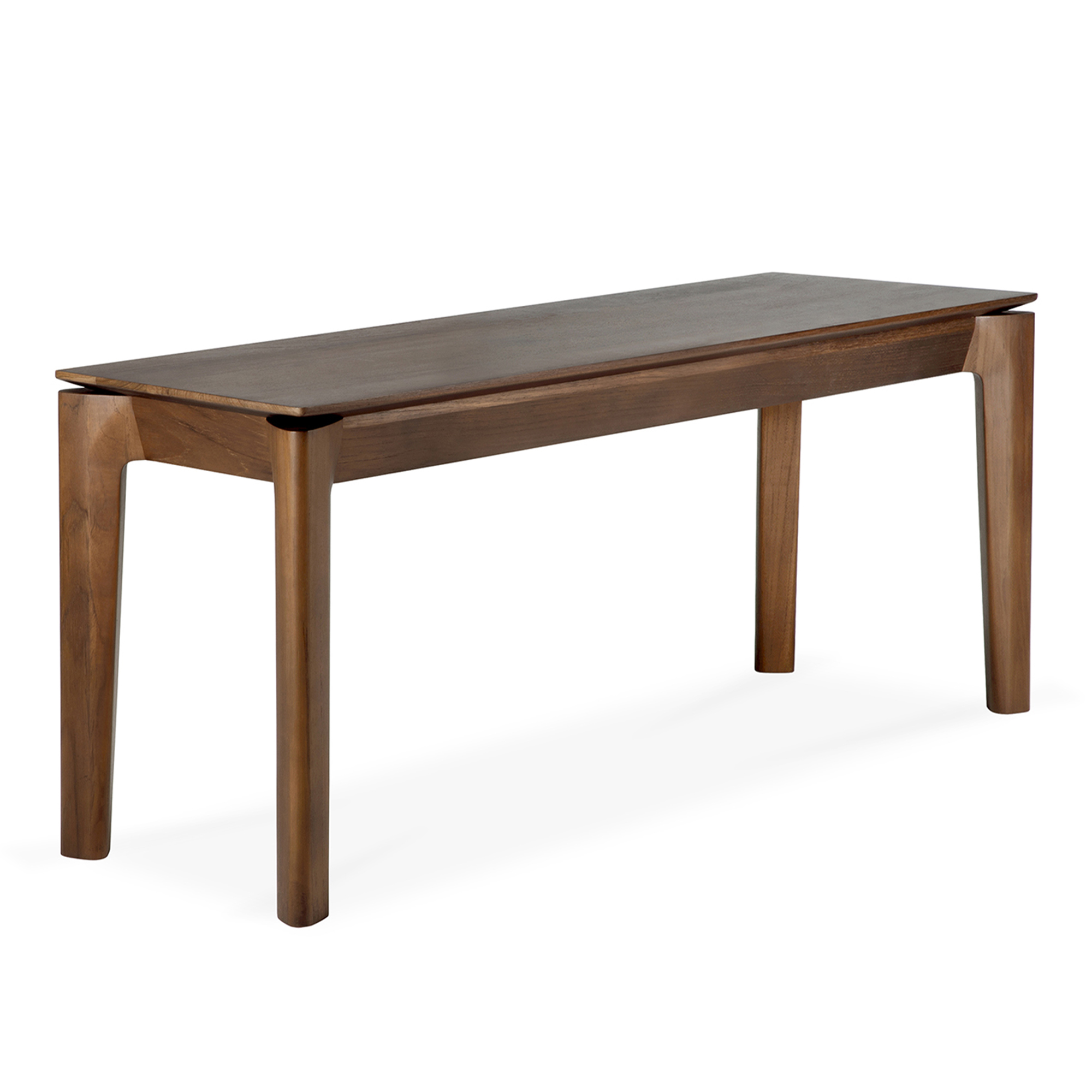 Ethnicraft - Bok Bench - Varnished Teak - Brown 126 x 35 x 46 - Bänkar - Alain Van Havre - Träfärgad - Trä