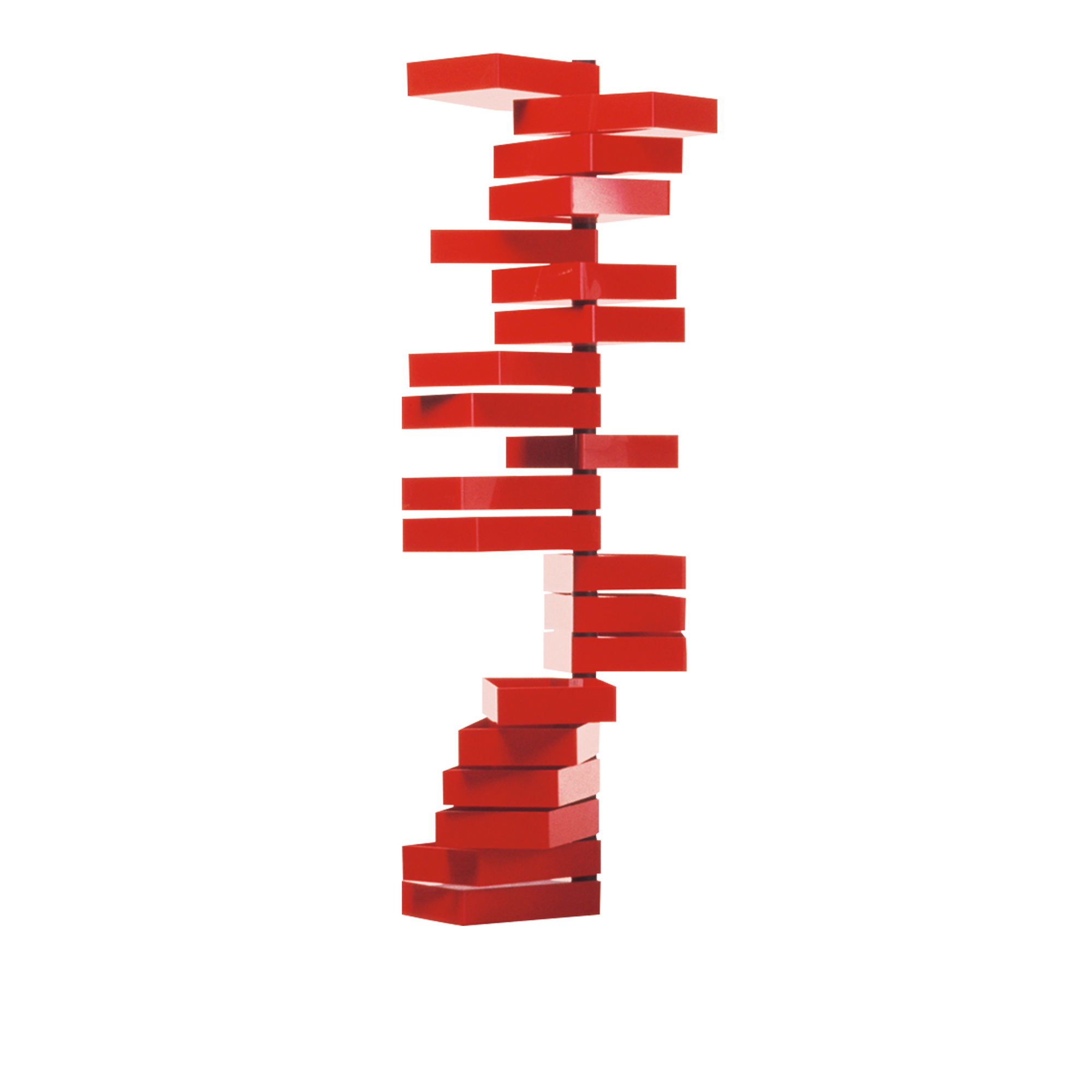 Cappellini - Revolving Cabinet - Förvaringsskåp - Shiro Kuramata - Röd - Metall