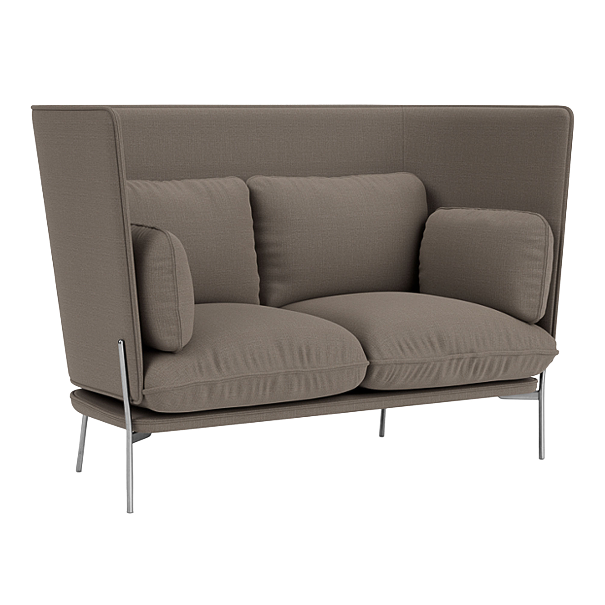 &Tradition - Cloud LN6 - Chrome - Fabric cat.1 - Canvas 2 264 - Soffor - Luca Nichetto