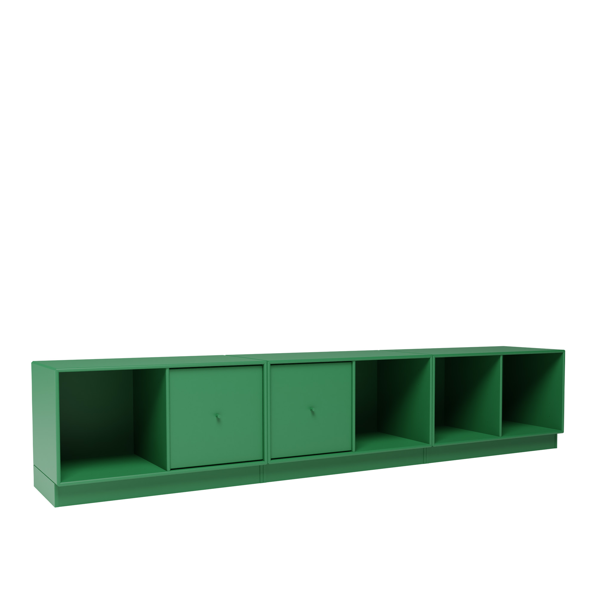 montana - rest iii bench 152-parsley 07 plinth 7 cm - skåp och vitrinskåp - peter j. lassen - grön - trä