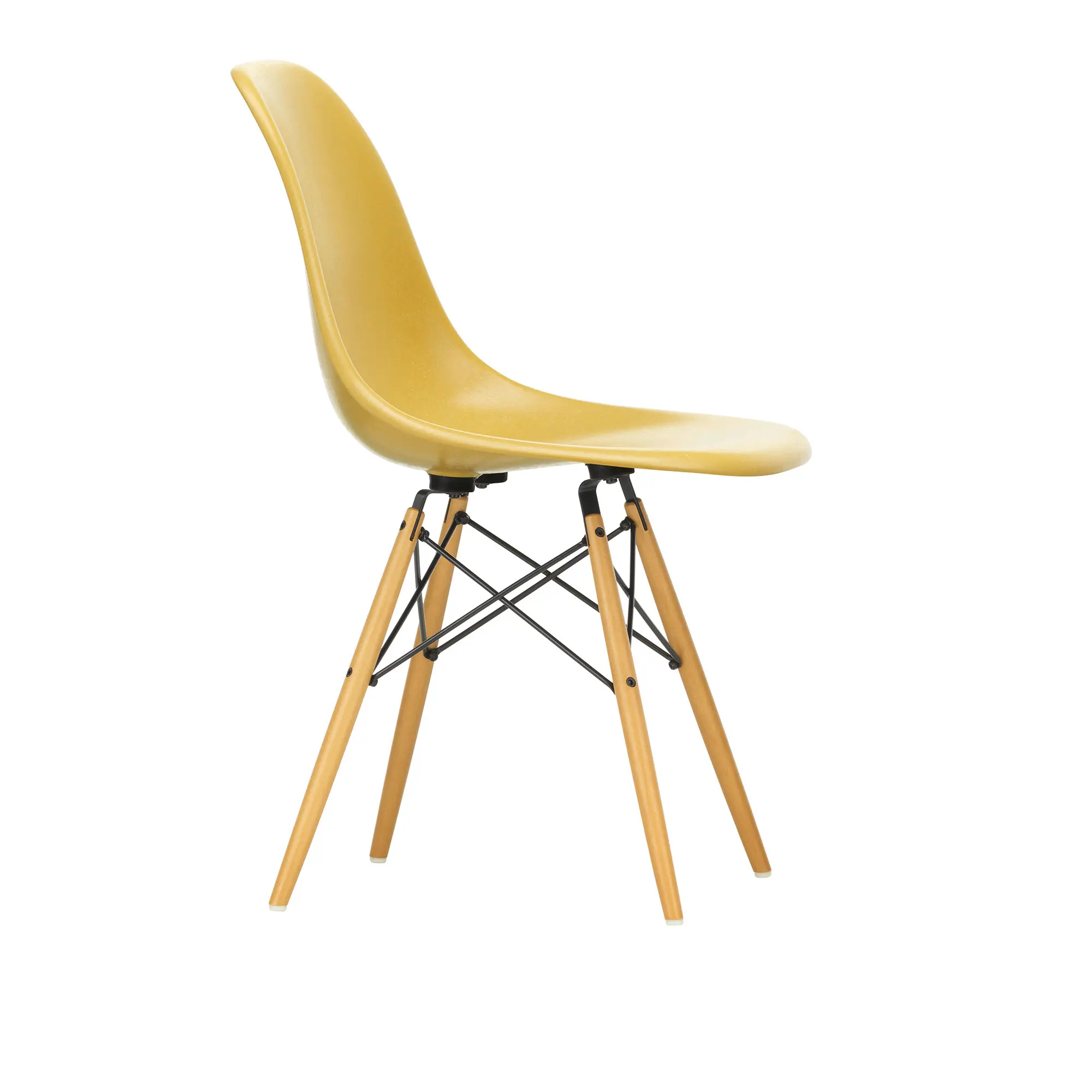 Eames Fiberglass Chair DSW stol Golden Maple