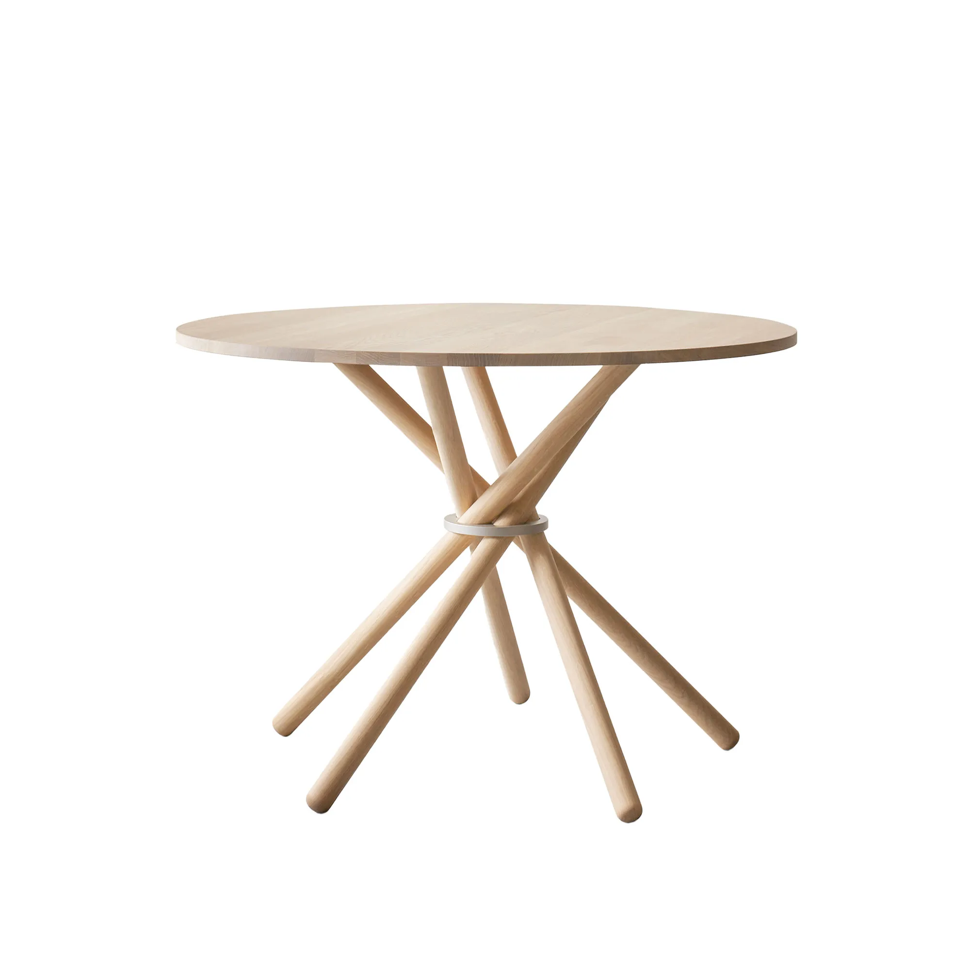 Hector 105 - Dining Table, Linoleum Conifer / Dark Oak / Brass