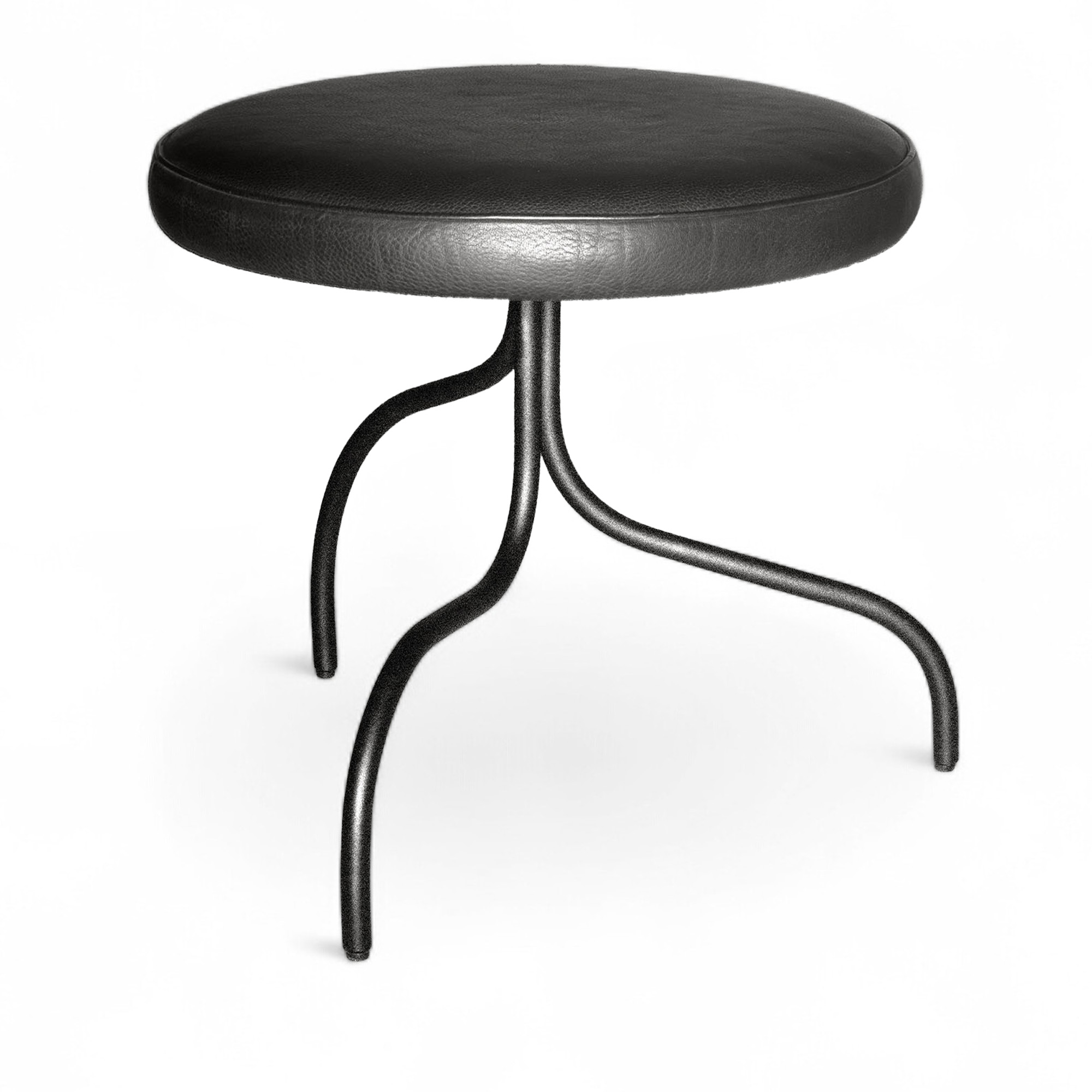 Ingridsdotter - Karusell pall - Pallar - Jonas Bohlin - Svart - Läder/Metall | Möbler - Stolar Och Pallar - Pallar | Möbelexperten