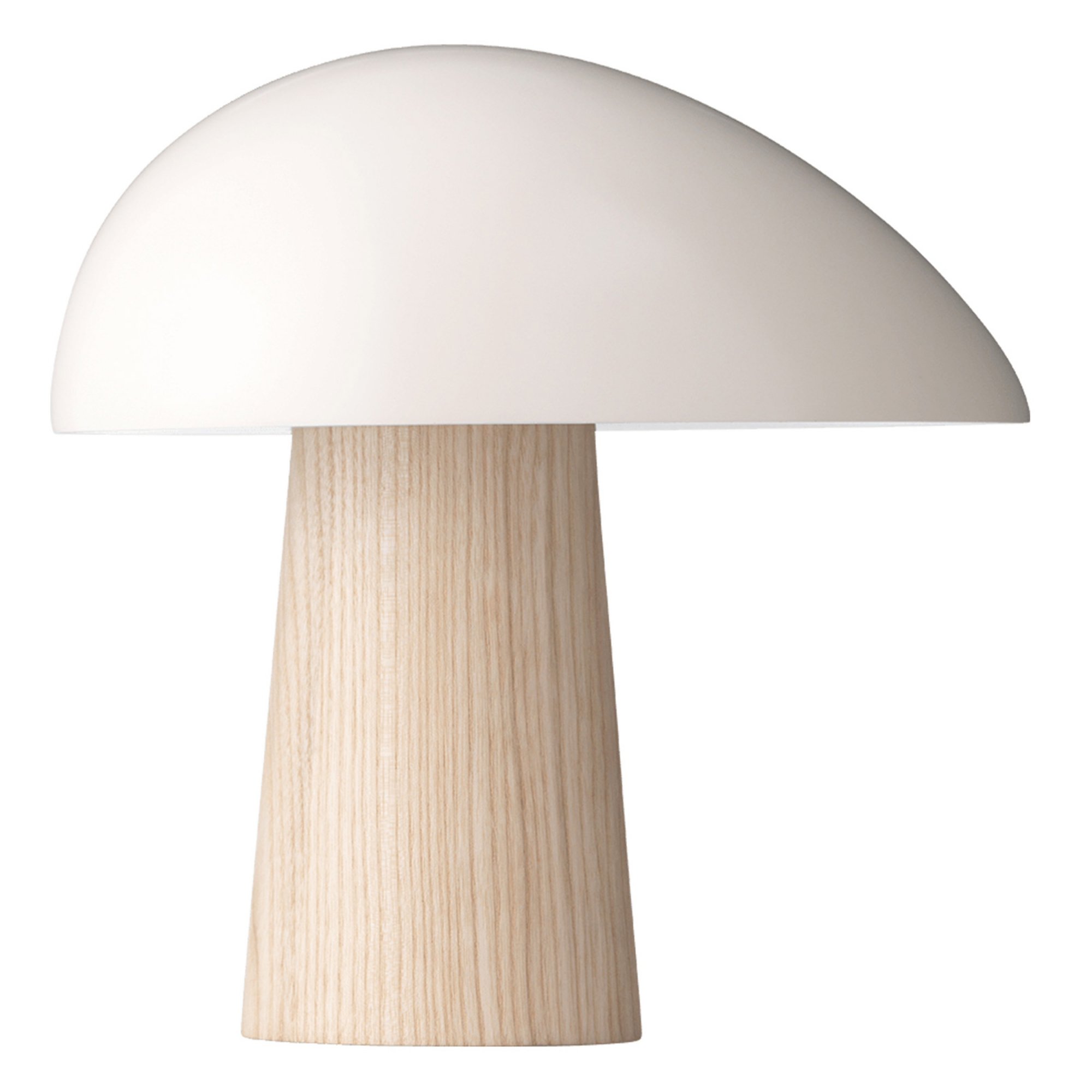 Fritz Hansen - Night Owl Smokey White/Ask - Bordslampor - Nicholai Wiig-Hansen - Träfärgad,Vit