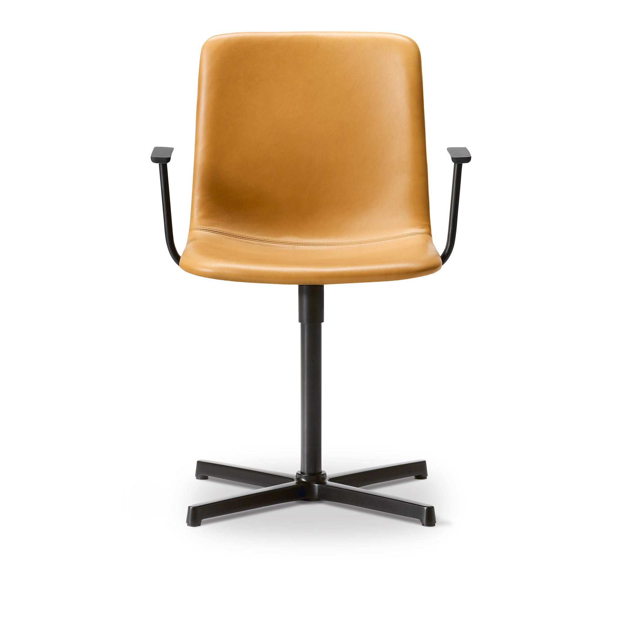 Fredericia Furniture - Pato Executive, Helklädd, Lädergrupp 2 - 92 Tan, Svart - Skrivbordsstolar - Welling/Ludvik - Brun,Svart