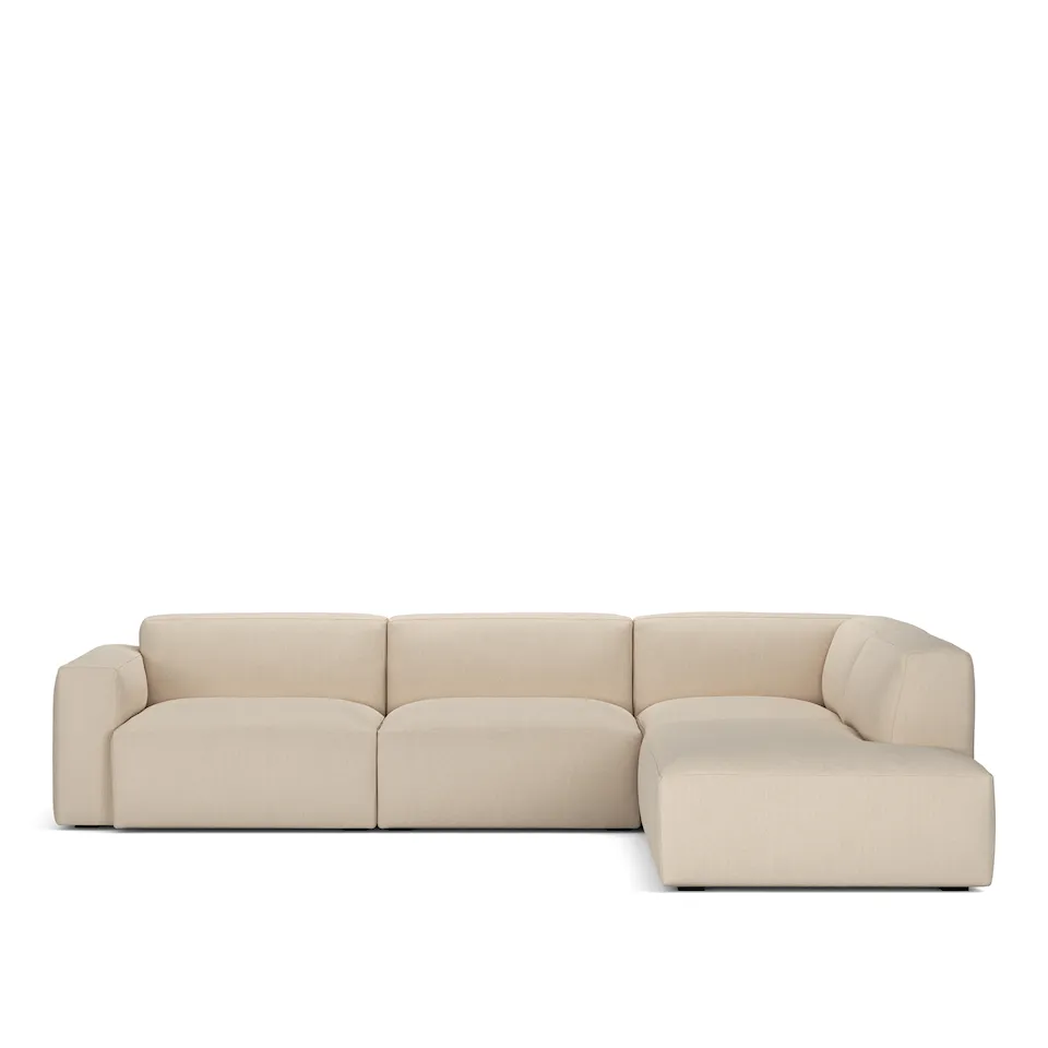 Brick 4-Seater Corner Open End Right Shadow Nature Fixed Upholstery