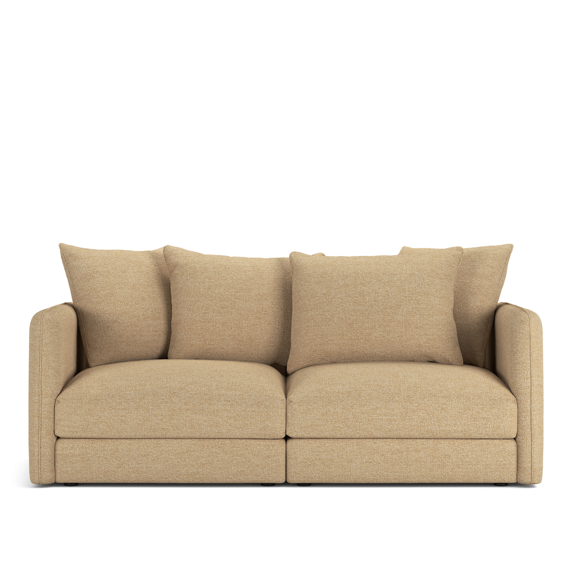 NOGA - Pavarotti 2-Seater, Fixed Cover, Cushion Variant 01, Lucinasco 03 - Soffor - Beige