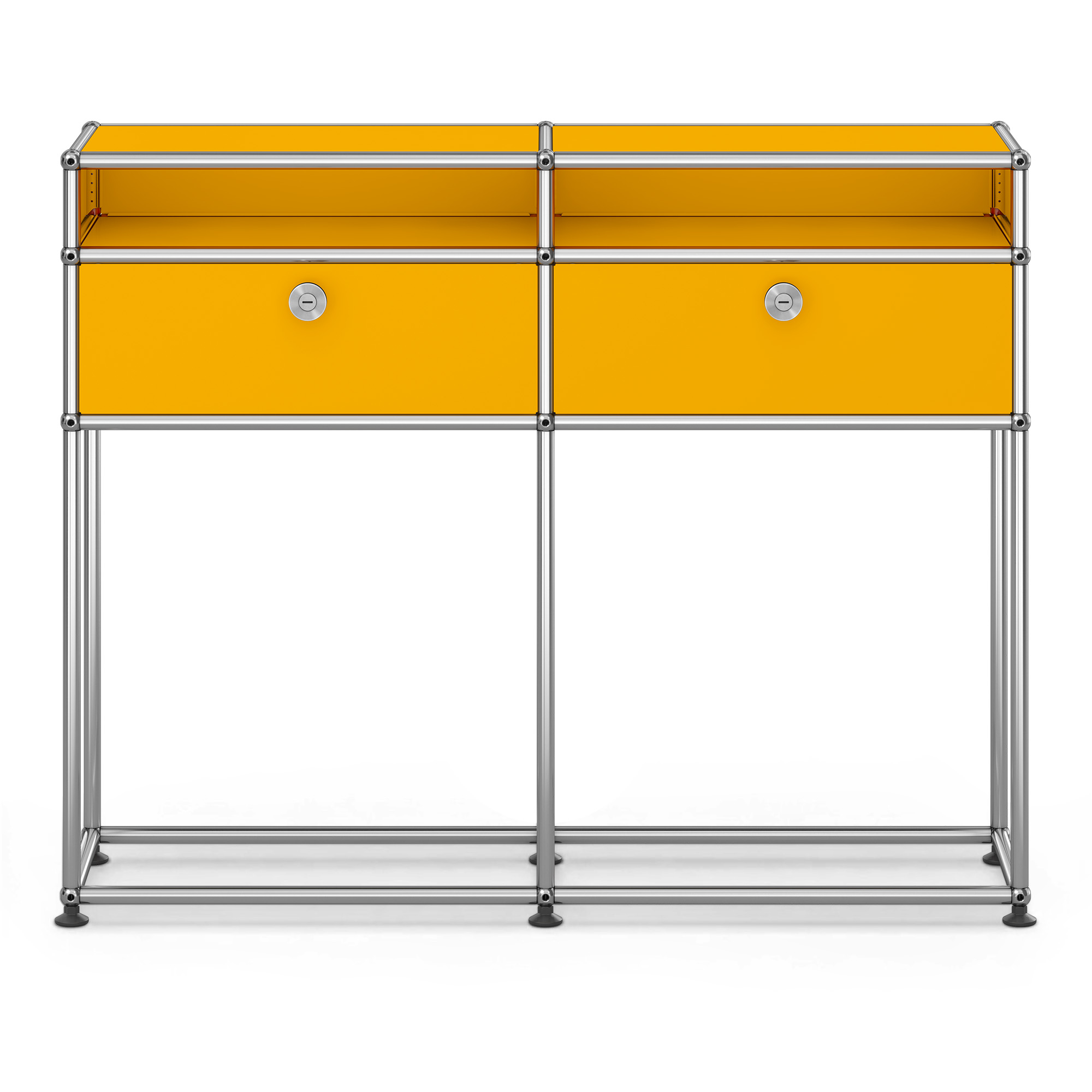 USM - USM Haller Sideboard M51 Golden Yellow - Skänkar och sideboards - Fritz Haller & Paul Schärer - Gul - Metall | Möbler - Förvaring Och Hyllor - Skänkar Och Sideboards | Möbelexperten