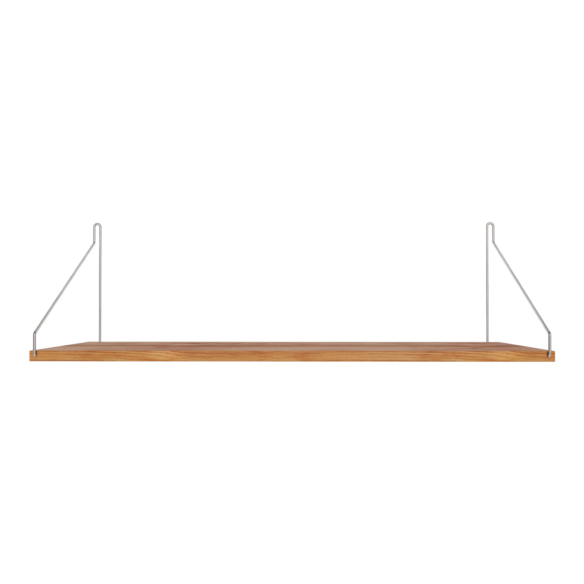 Frama - Single Shelf vägghylla Natural Oak / Stainless Steel D27 W80 - Kim Richardt - Beige - Trä |  | Möbelexperten