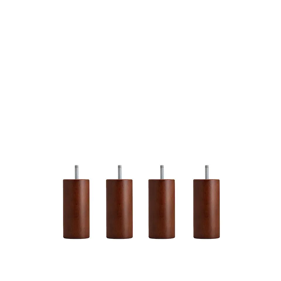Dux SC sängben rund mahogany 4-pack
