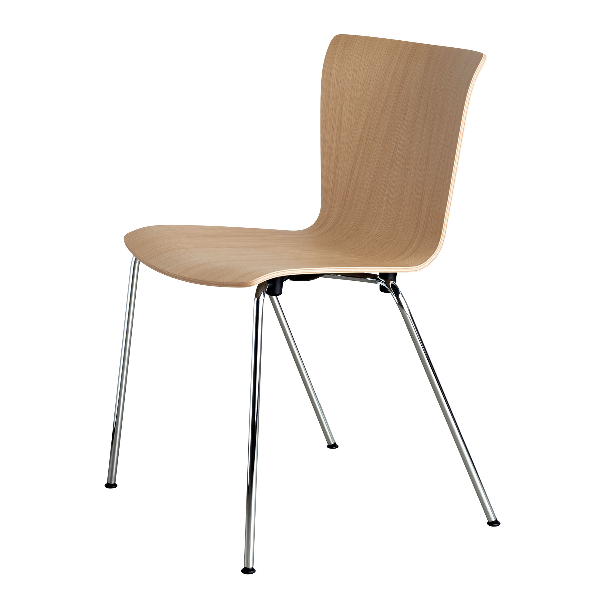 Fritz Hansen - Vico Duo VM110 Oak/Chrome - Matstolar - designer_vico_magistretti - Träfärgad - Metall/Trä