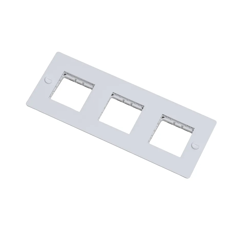 3G Wall Plate Horizontal No Infills