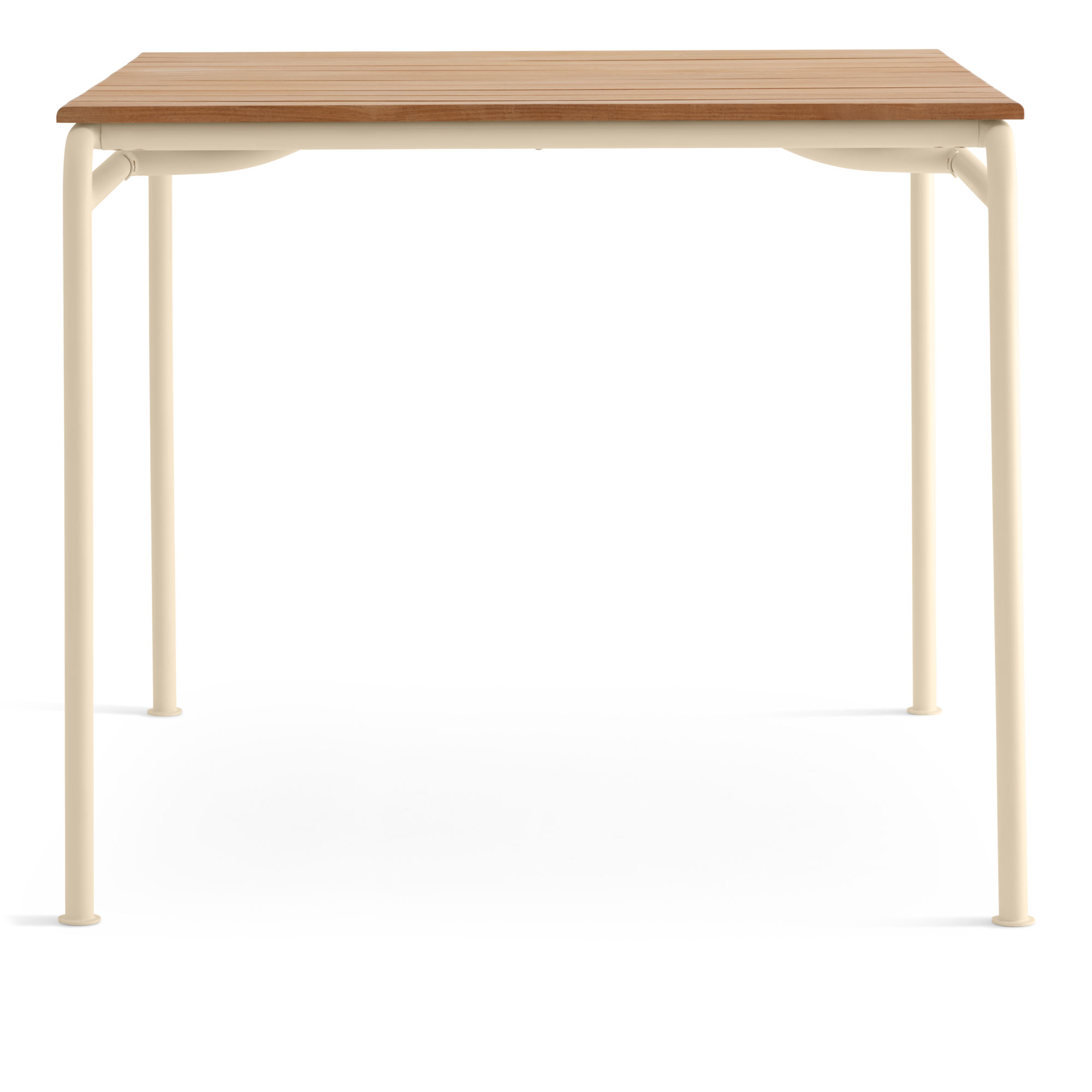 A Huseby - Kallio Outdoor Dining Table Small Ivory - Matbord utomhus - Sami Kallio - Träfärgad - Metall/Trä | Utemöbler - Utebord - Matbord Utomhus | Möbelexperten