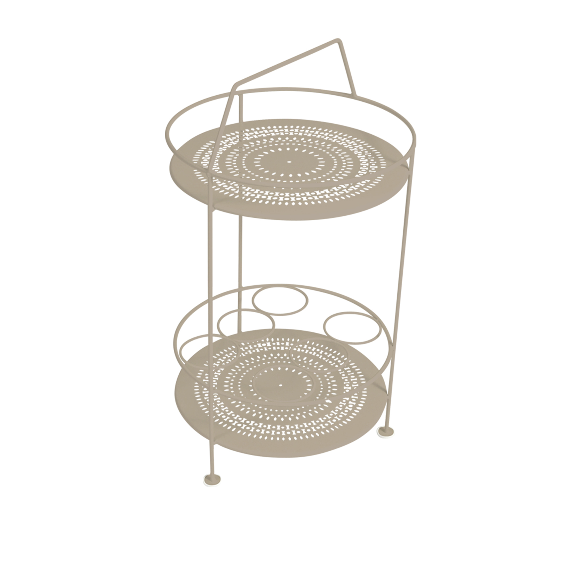 Fermob - Montmartre Portable Bar, Nutmeg - Småbord & Sidobord utomhus - Beige - Metall