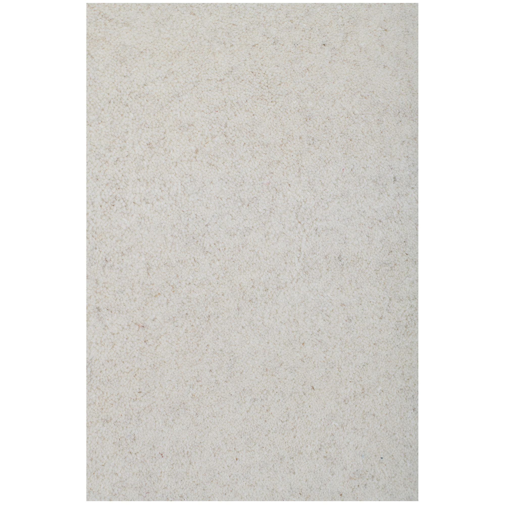 no ga - solid wool rug platinum white 200 x 300 cm - ullmattor - vit