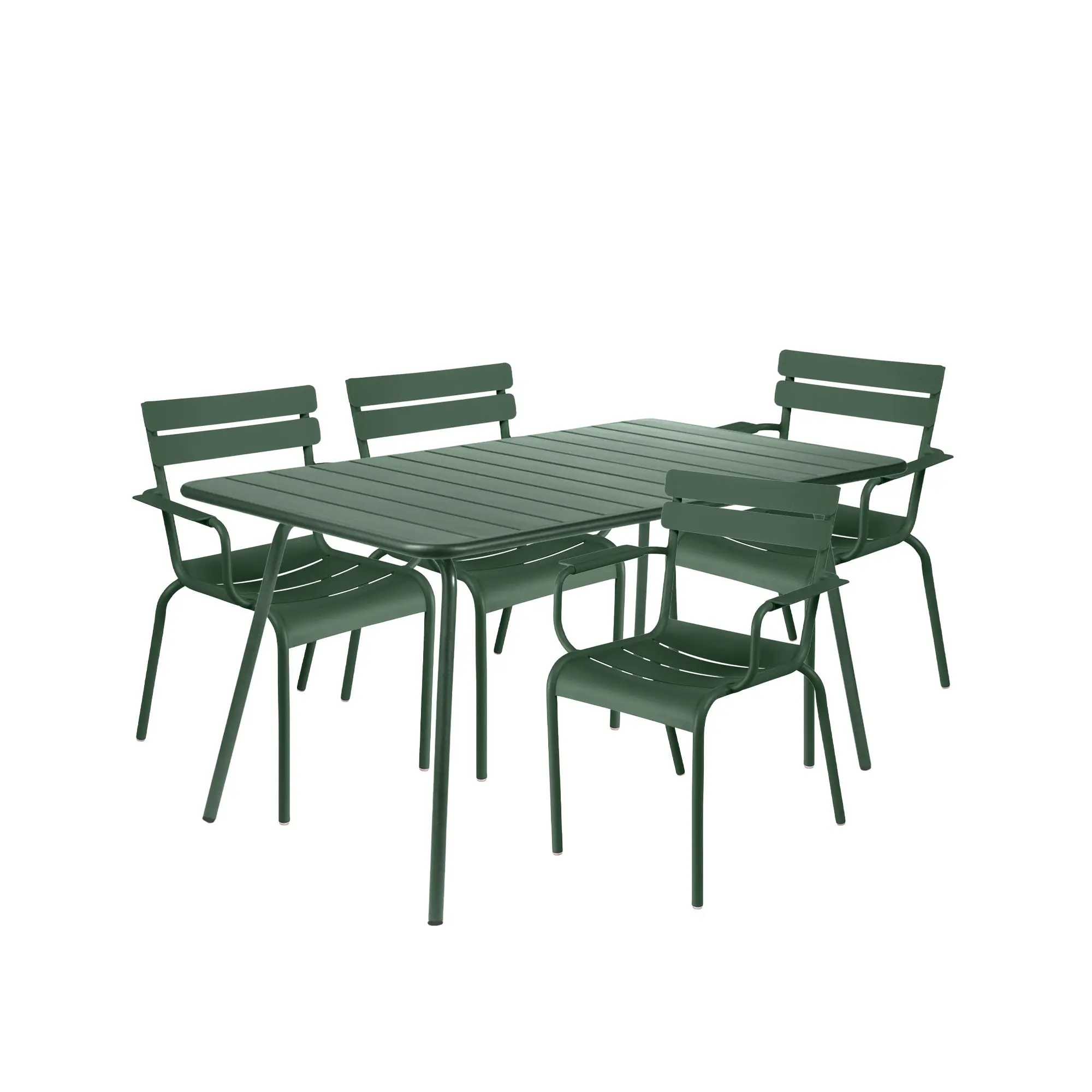 Luxembourg spisegruppe bord & 4 karmstoler