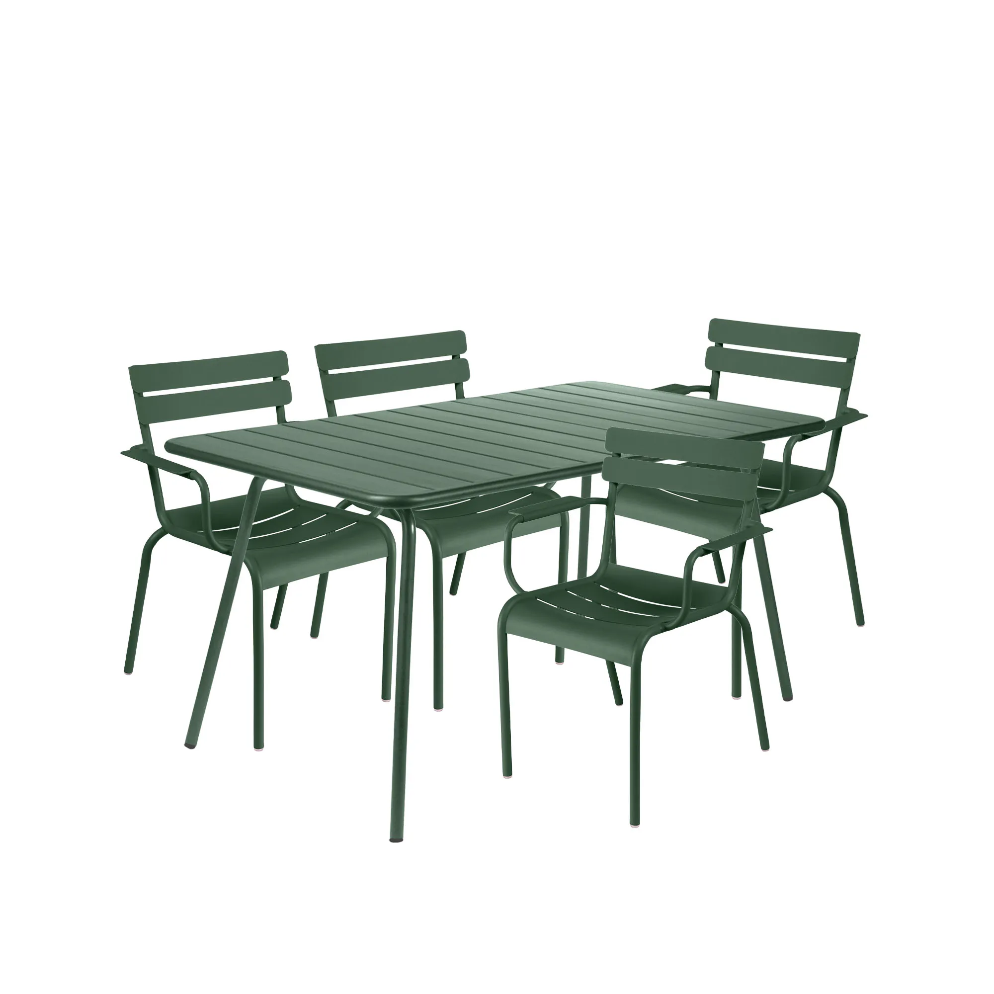 Luxembourg matgrupp bord & 4 karmstolar