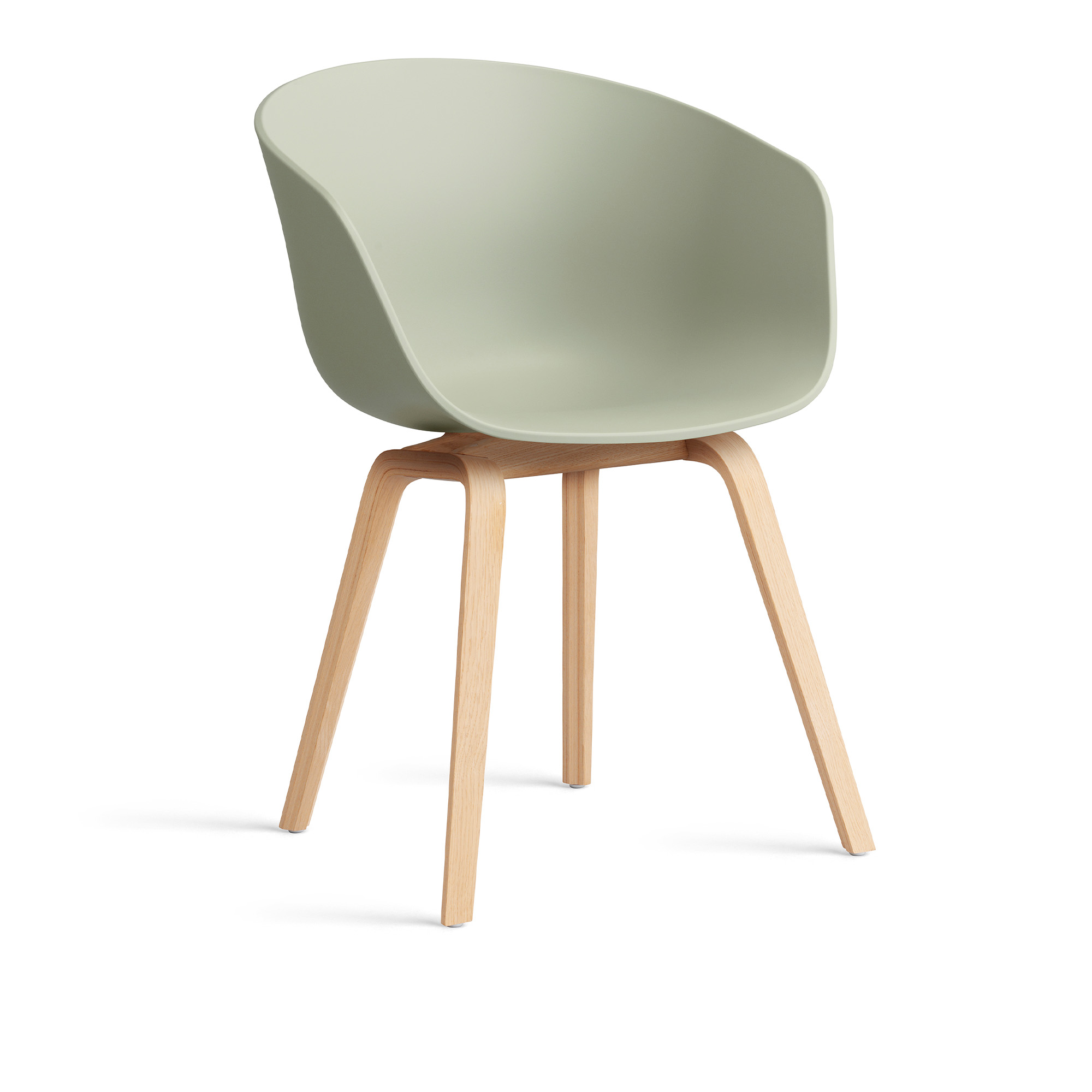 HAY - AAC22 Soaped Oak Veneer Base Pastel Green 2.0 Shell - Matstolar - Hee Welling - Grön - Trä/Plast