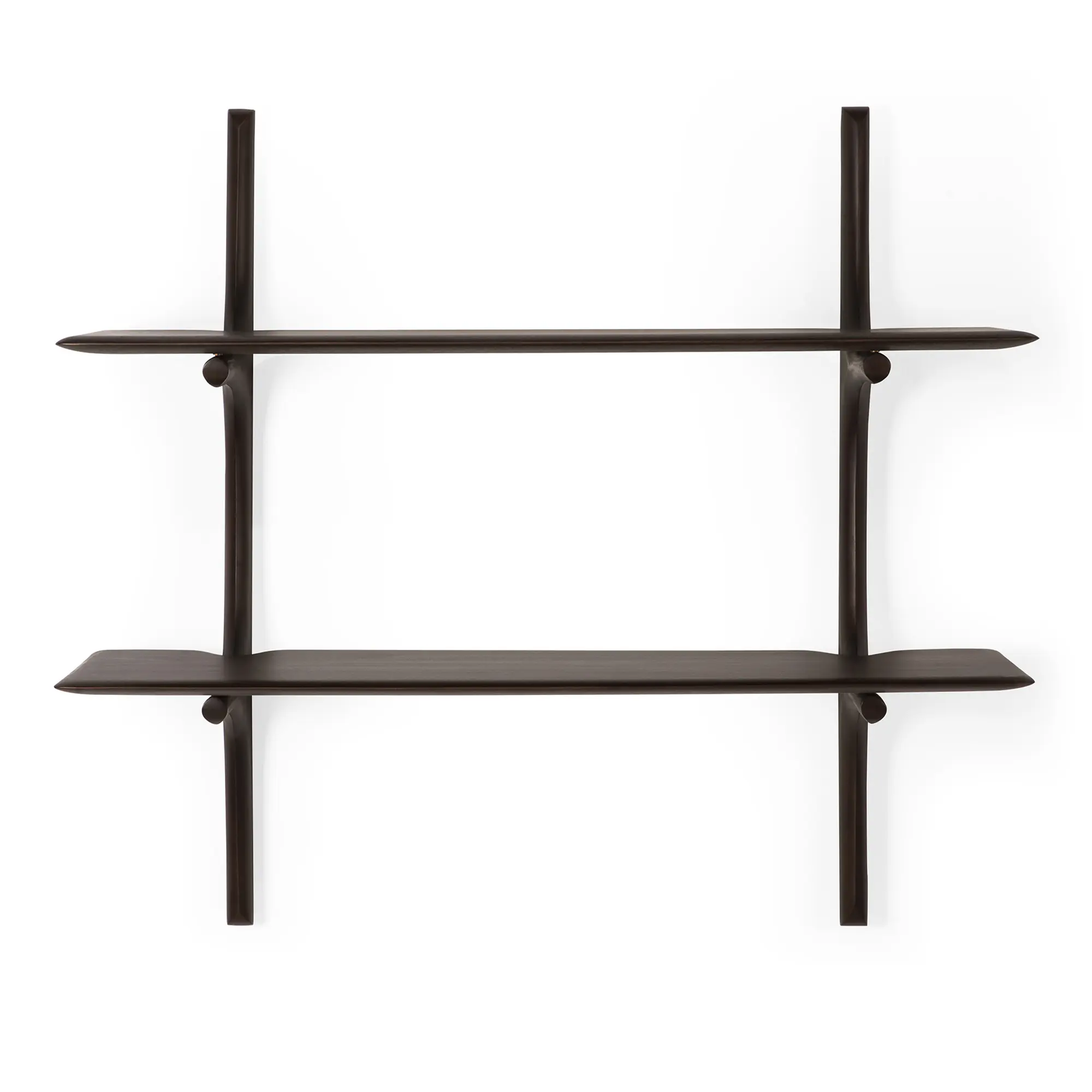 PI Wall Shelf Mahogany Dark Brown