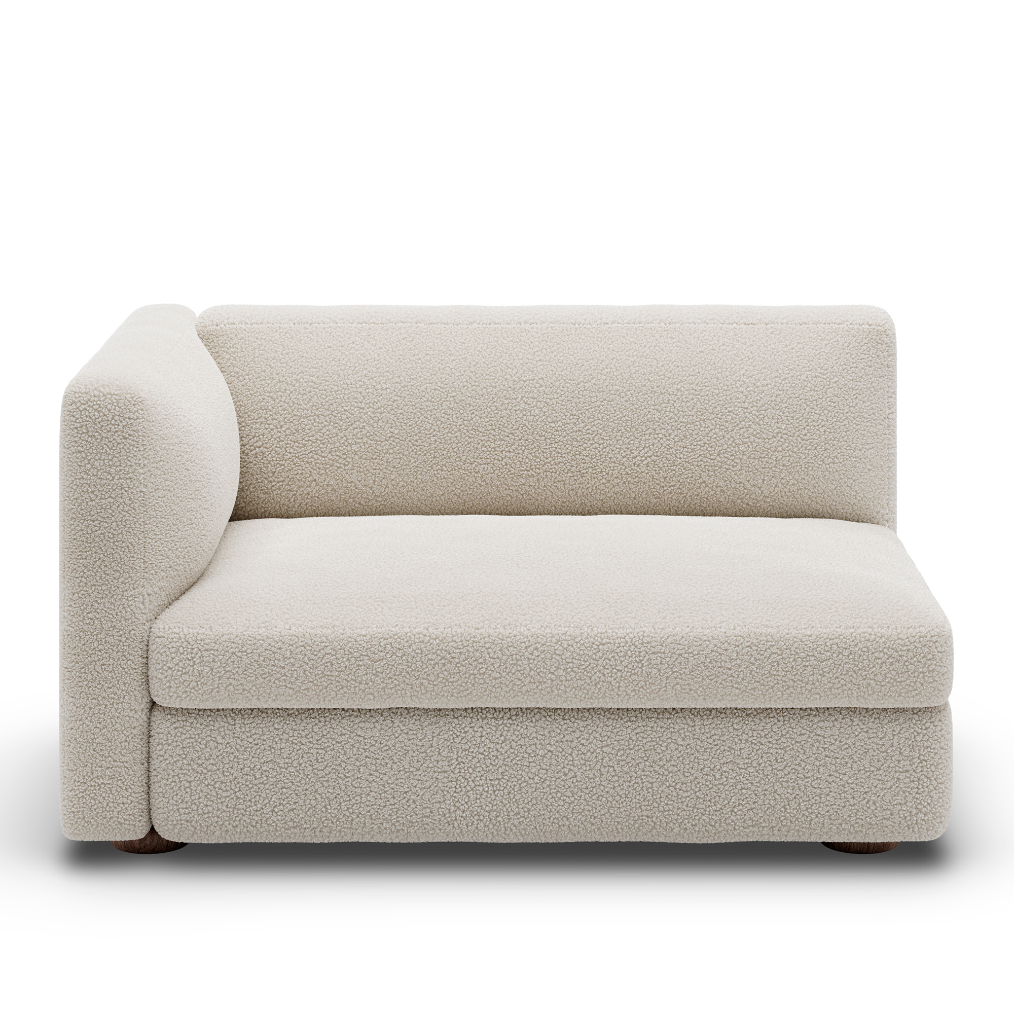 New Works - Coda Wide Left - Module 31 - Fabric Category C - Drake 2 Spacedust - Modulsoffor & Hörnsoffor - John Astbury - Trä/Textilmaterial