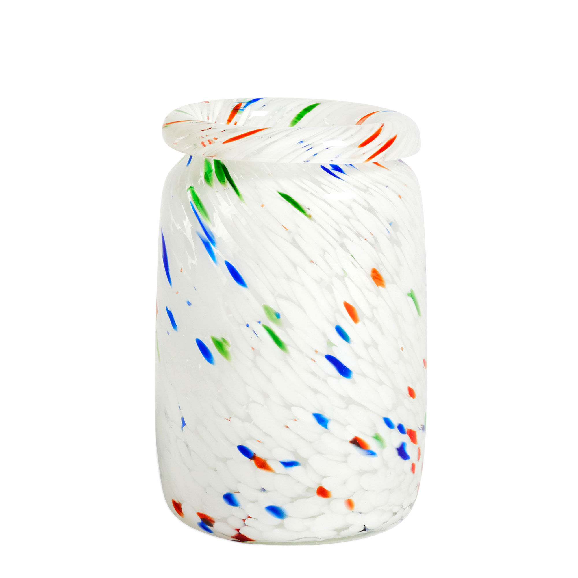 HAY - Splash Vase M/ White Dot - Krukor & vaser - Vit