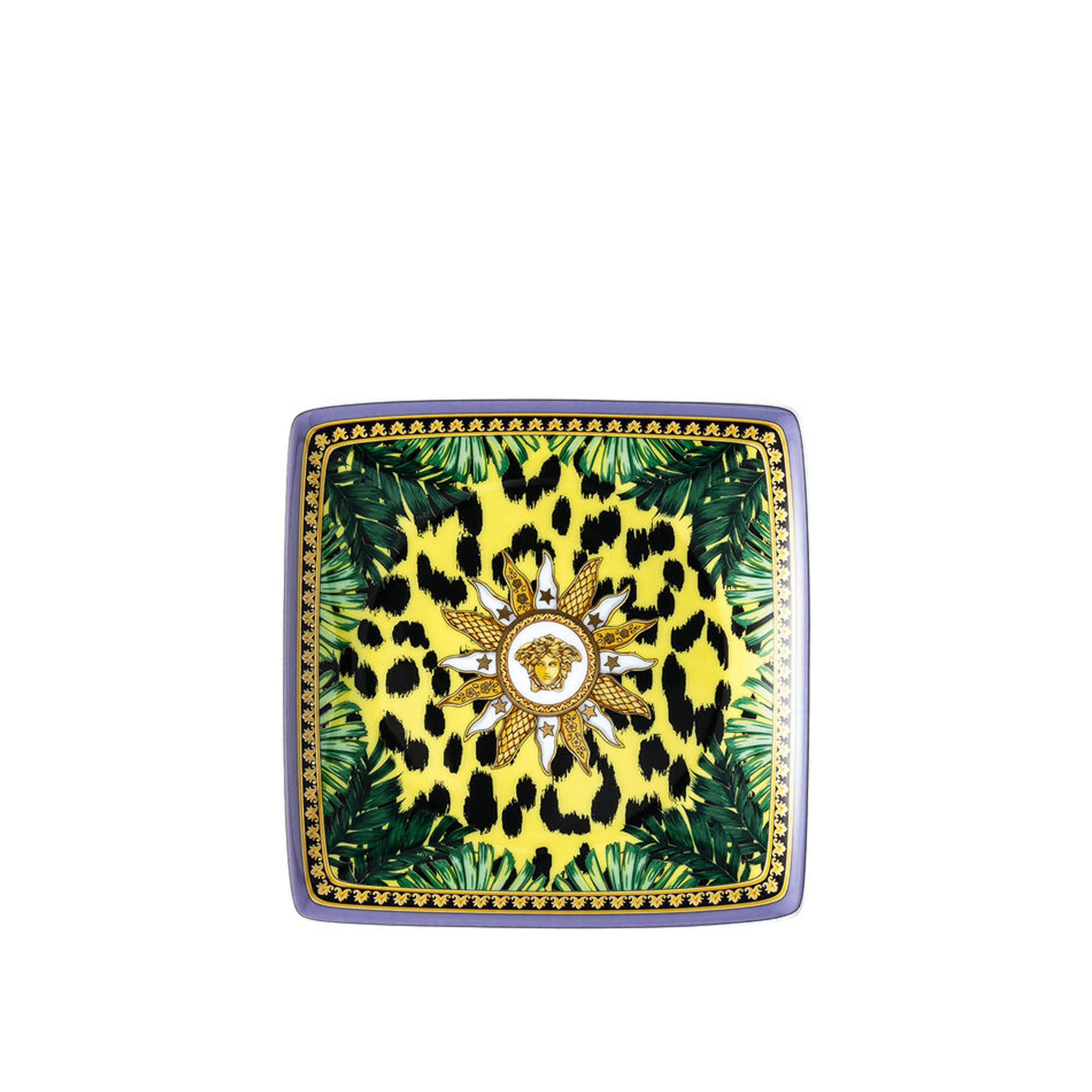 Versace - Jungle Animalier, Fat 12 cm Fyrkantig Flat - Serveringsskålar - Porslin