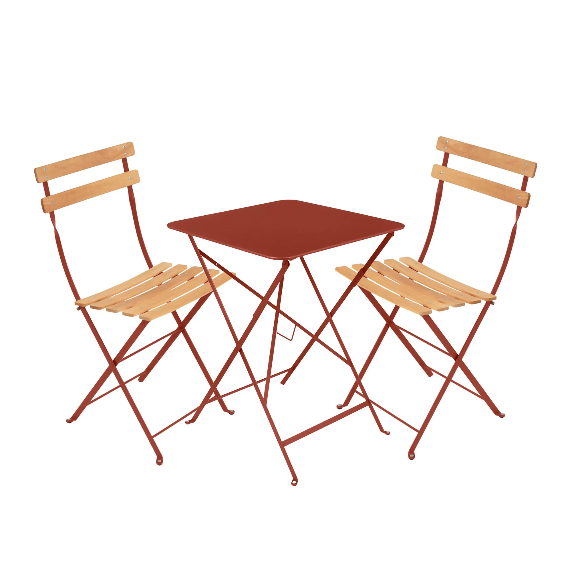 Bistro spisegruppe bord 57cm & 2 tre stoler