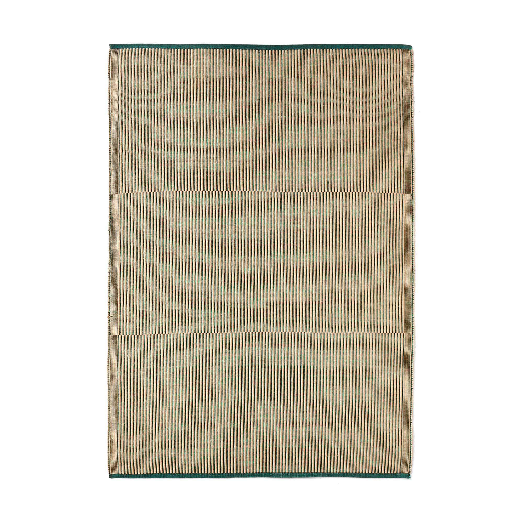 HAY - Tapis Rug Black / Green 140x200 cm - Enfärgade mattor - Julie Richoz - Grön,Svart
