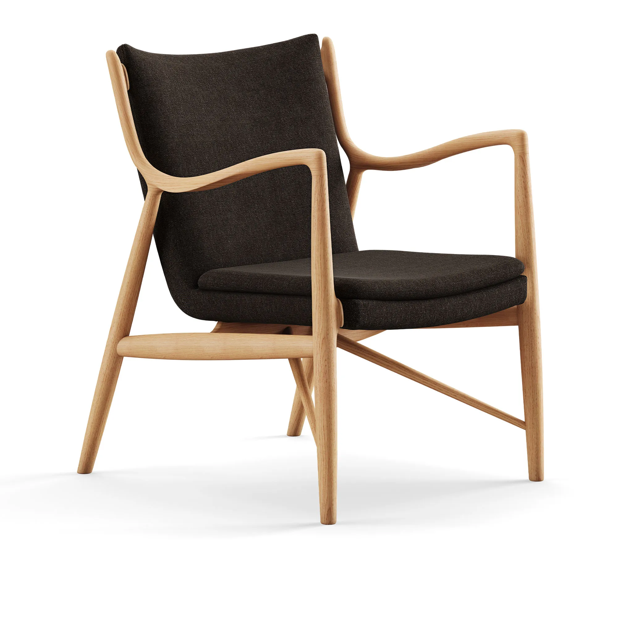 45 fåtölj Dark oiled oak