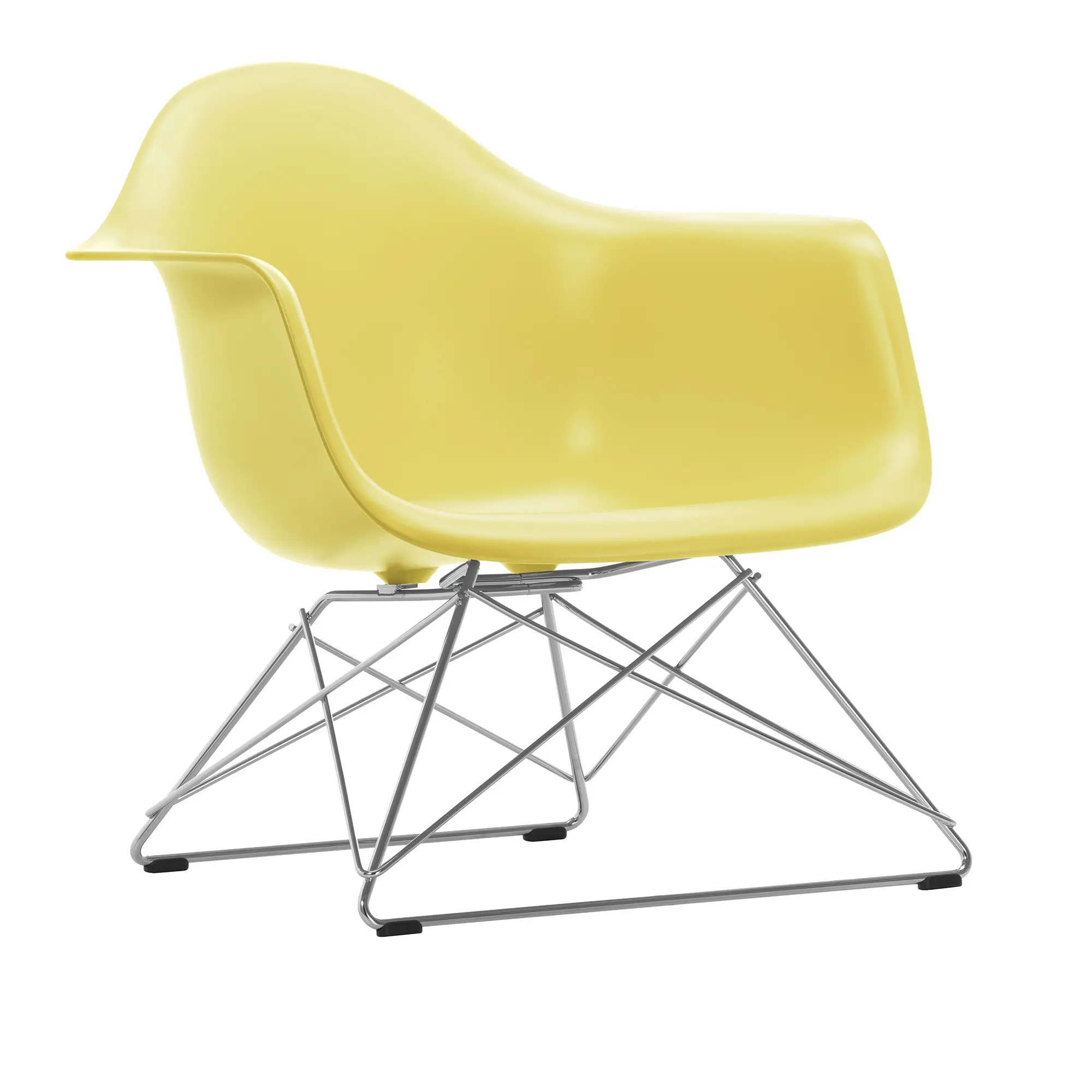 Eames RE Plastic Armchair LAR lenestol Chrome