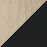 Svart Linoleum/Ljusoljad Ek
