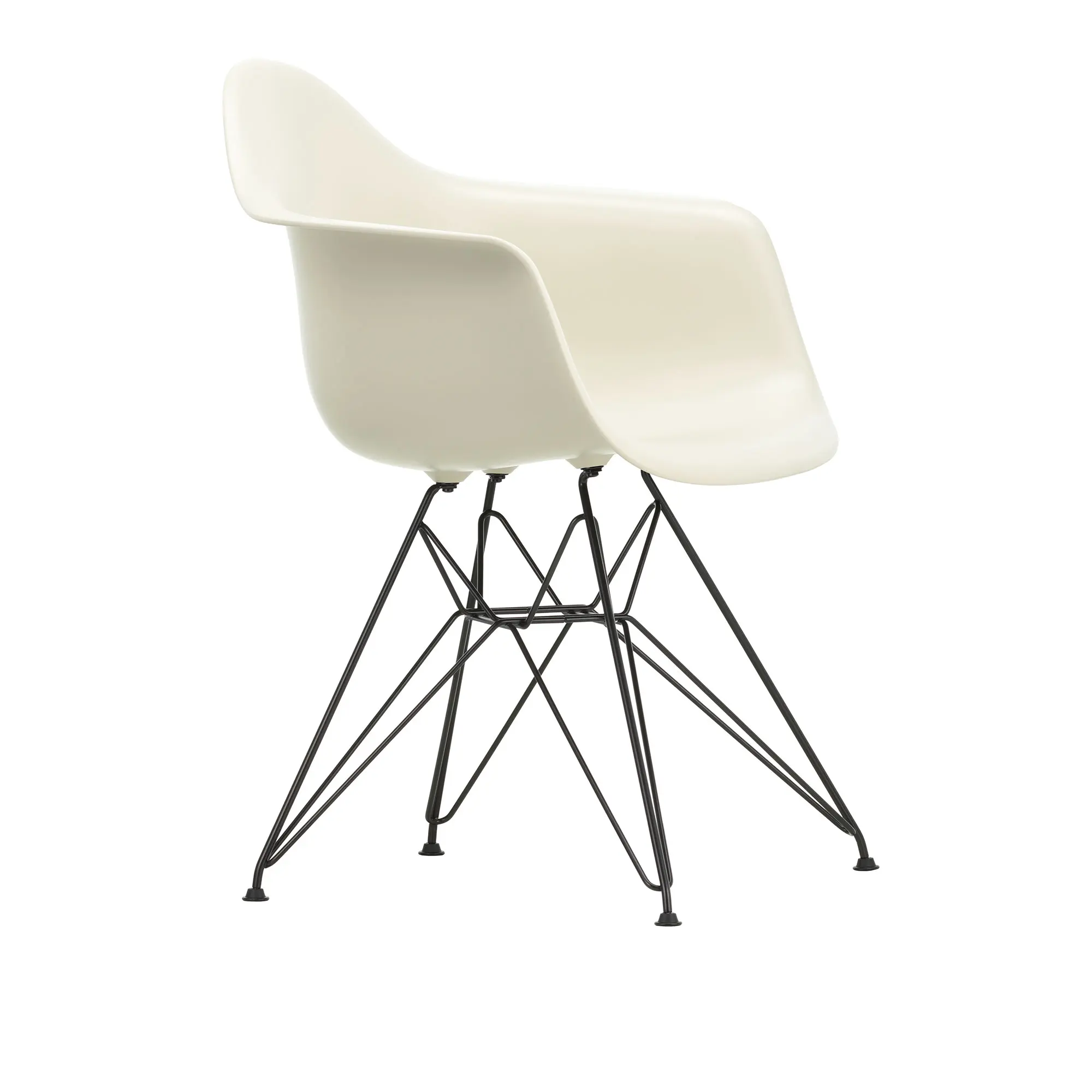 Eames RE Plastic Armchair DAR matstol Basic Dark
