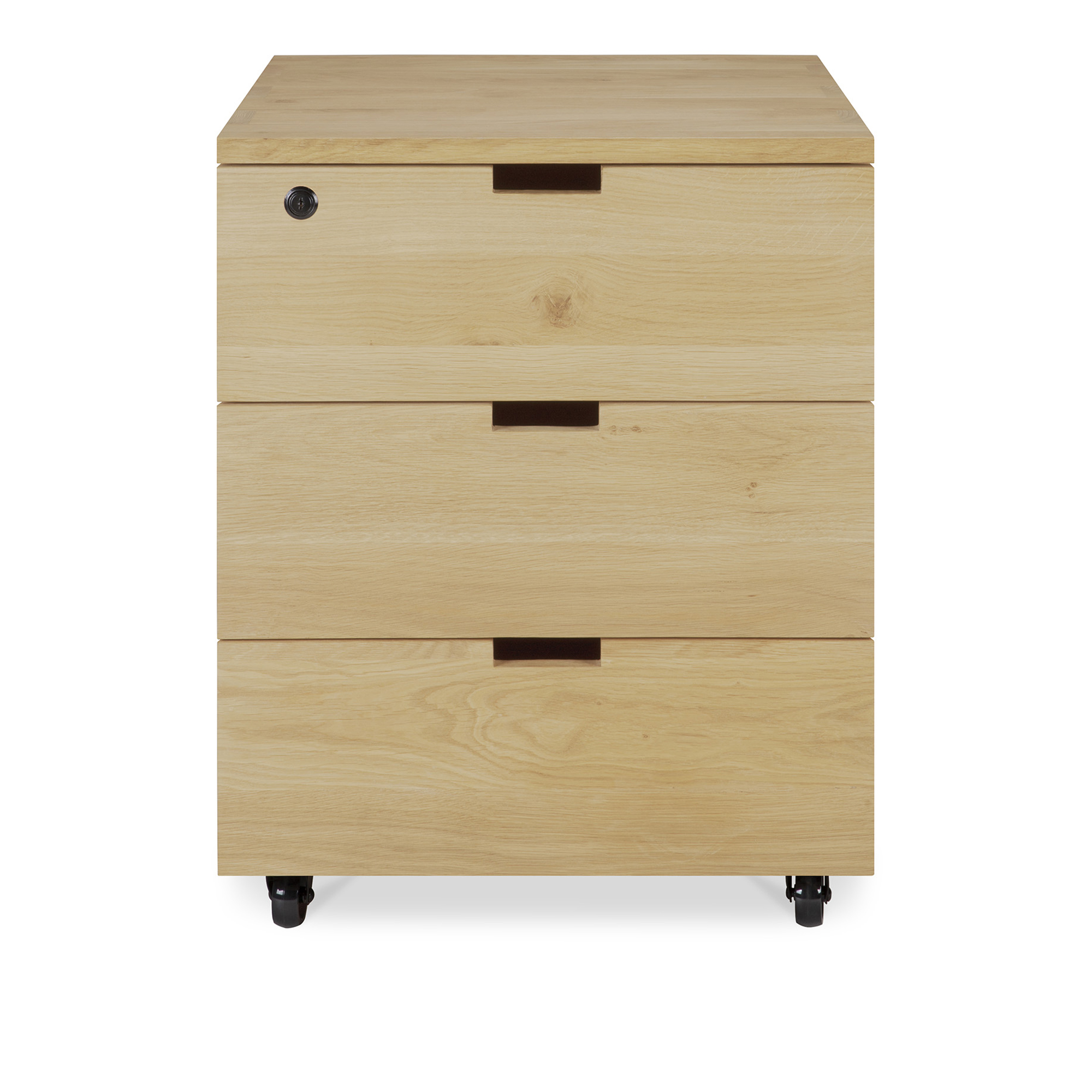 Ethnicraft - Billy Drawer Unit - Oak - 3 Drawers - With Keylock - Byråer - Träfärgad - Trä | Möbler - Förvaring Och Hyllor - Byråer | Möbelexperten