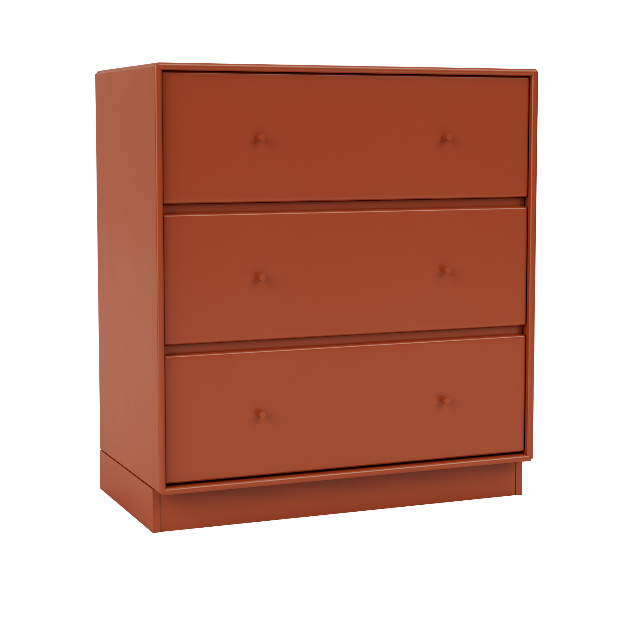 Montana - Carry Dresser 162-Hokkaido 07 Plinth 7 cm - Byråer - Peter J. Lassen - Röd - Trä | Möbler - Förvaring Och Hyllor - Byråer | Möbelexperten